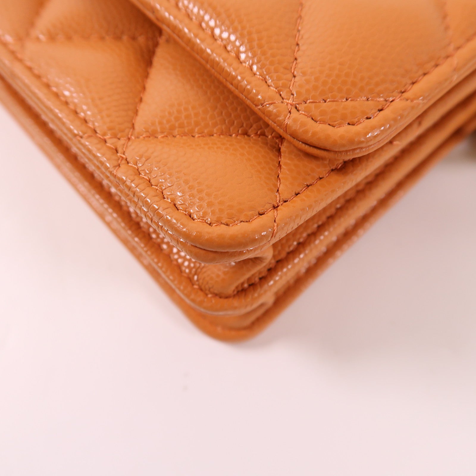 CHANEL 牛皮皮革Chain Shoulder Bag金扣鏈帶肩背袋