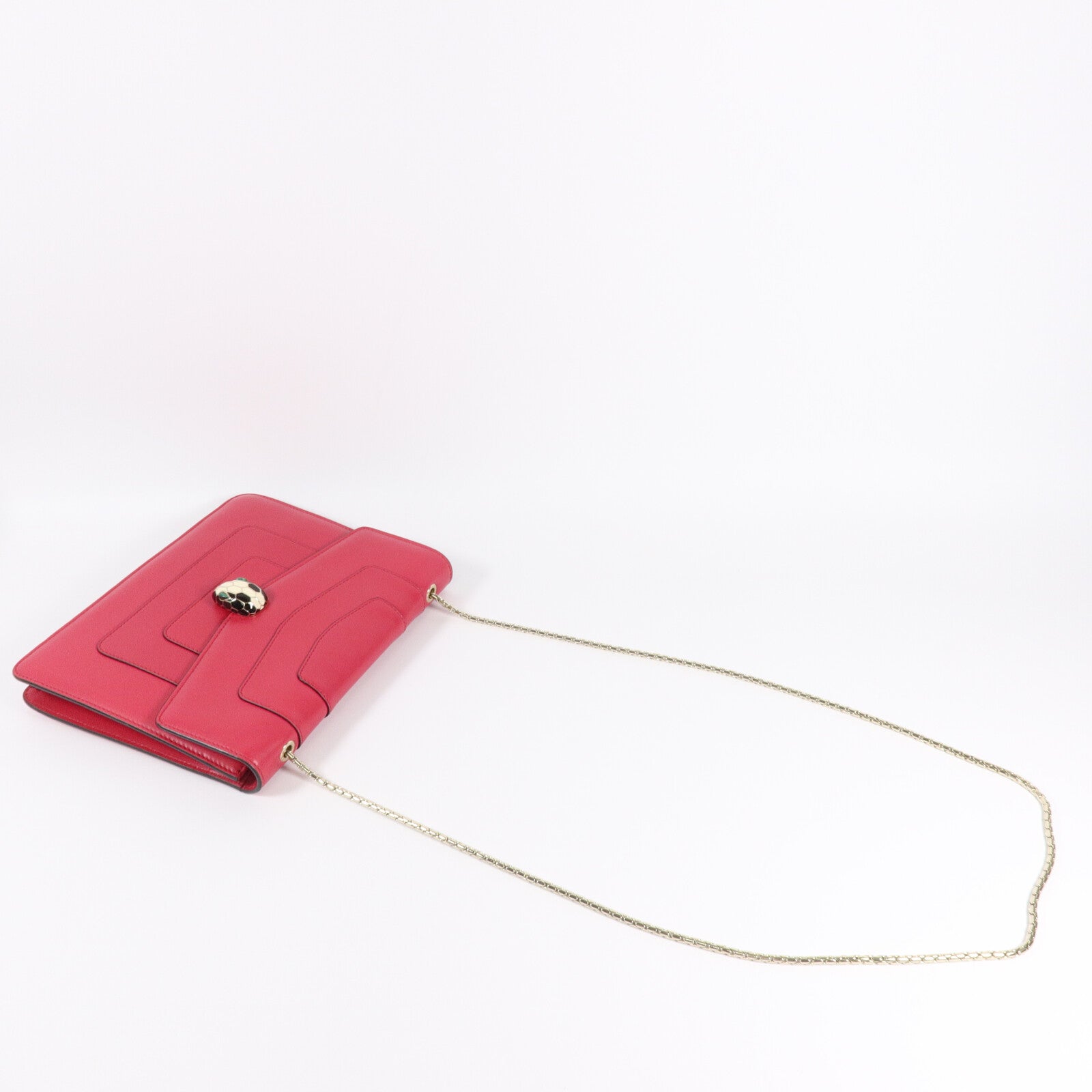 BVLGARI 牛皮皮革Serpenti Forever Bag Medium鏈帶肩背袋