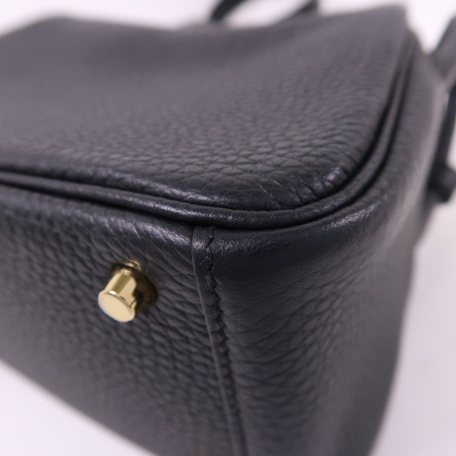 HERMES Mini Lindy金扣手挽肩背兩用袋