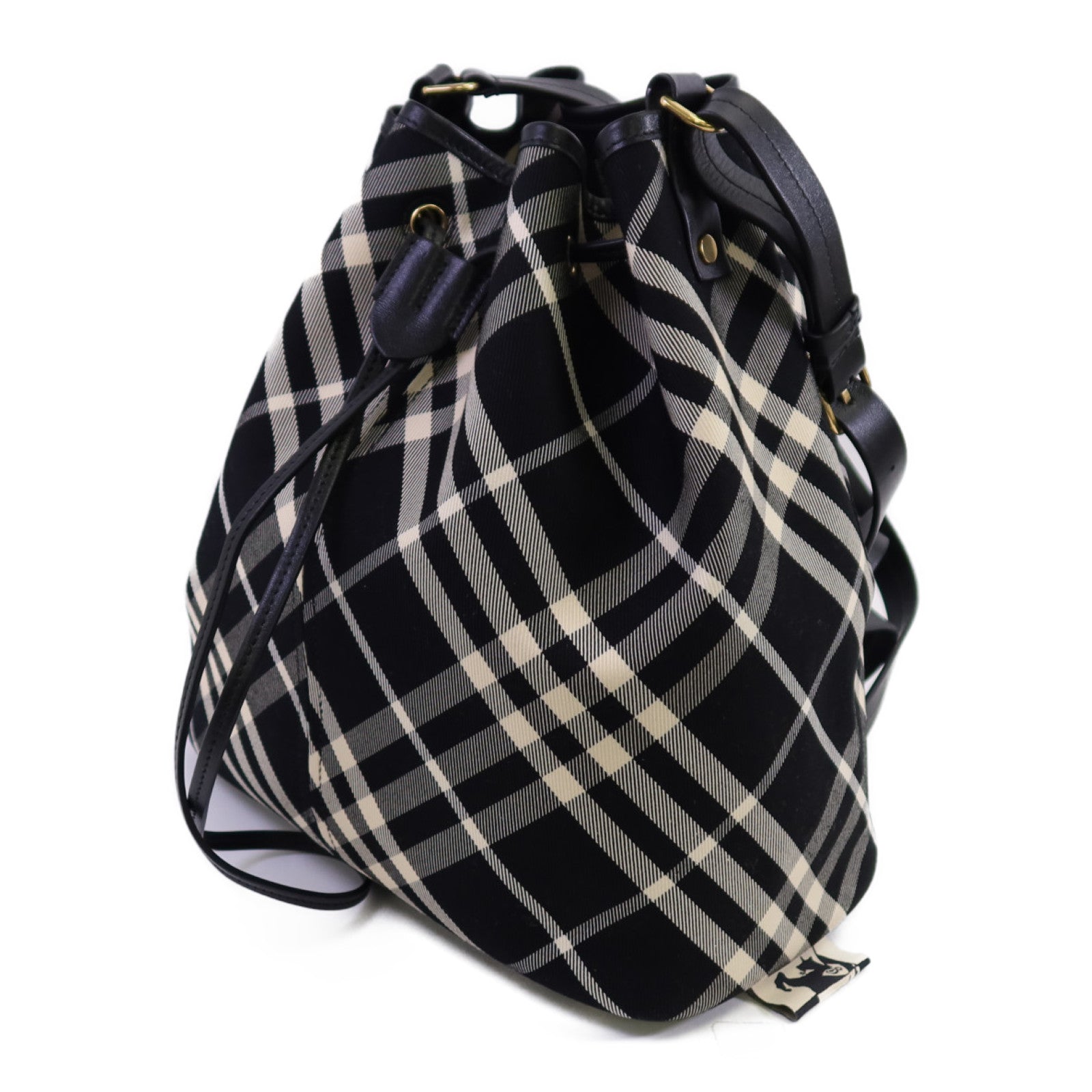 BURBERRY 帆布Shoulder Bag金扣肩背袋