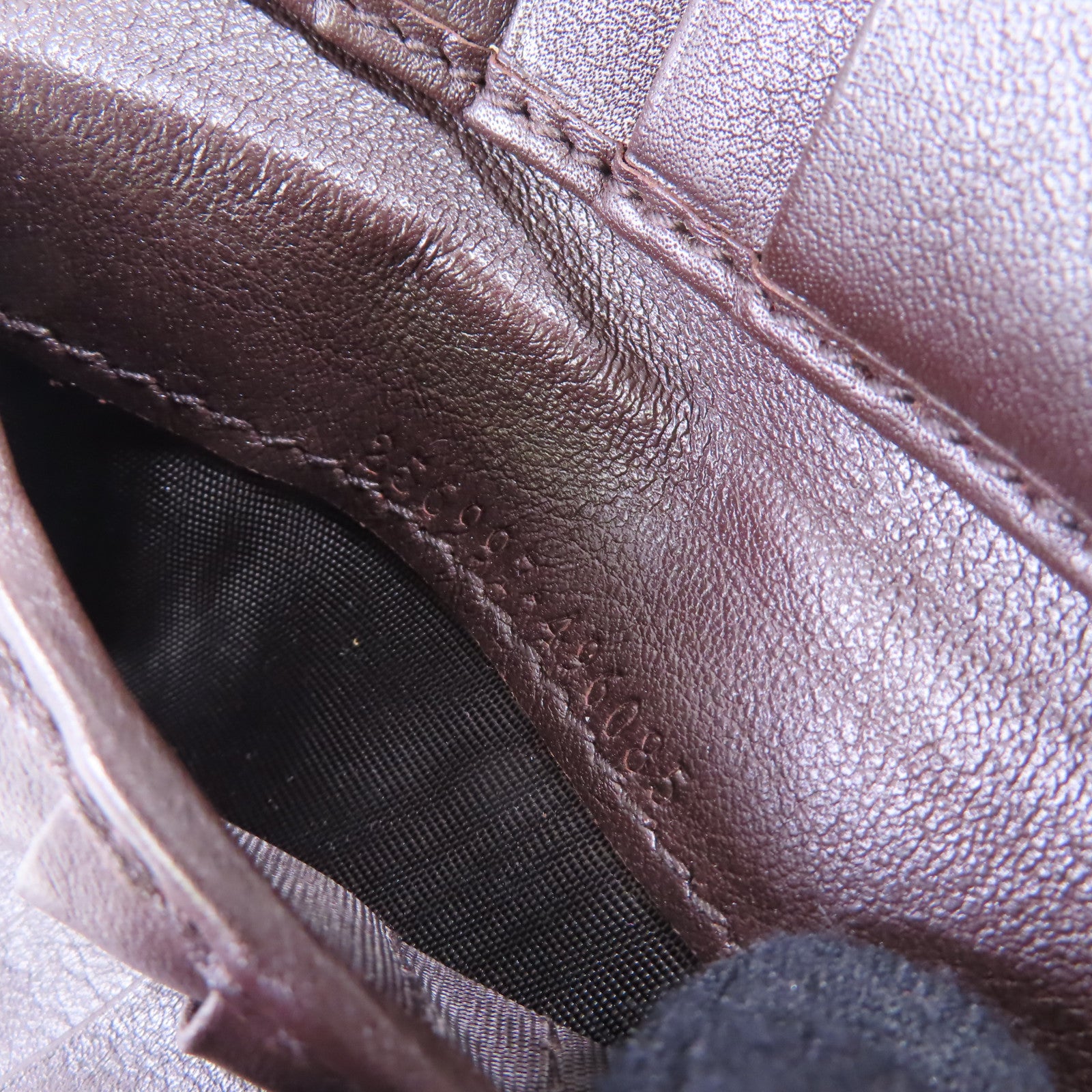 GUCCI 牛皮皮革W Hook Wallet金扣短錢包啡色