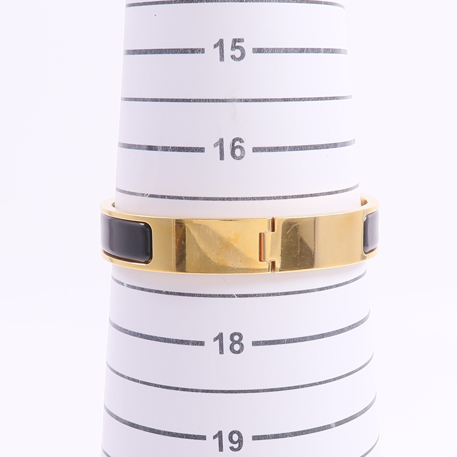 HERMES 金屬/琺瑯Clic H Bracelet手鐲Noir