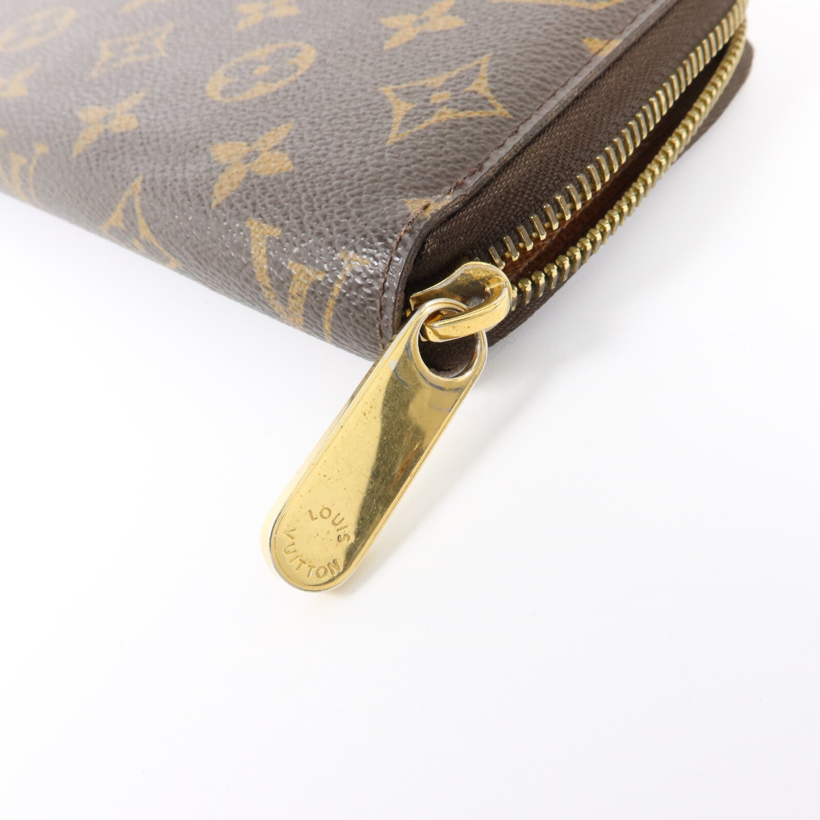 LOUIS VUITTON Monogram Zipper Long Wallet金扣長錢包