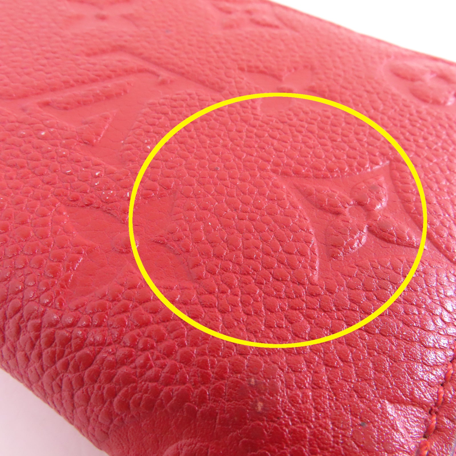 LOUIS VUITTON 【激減優惠】Monogram Empreinte Clemence Wallet金扣長錢包紅色