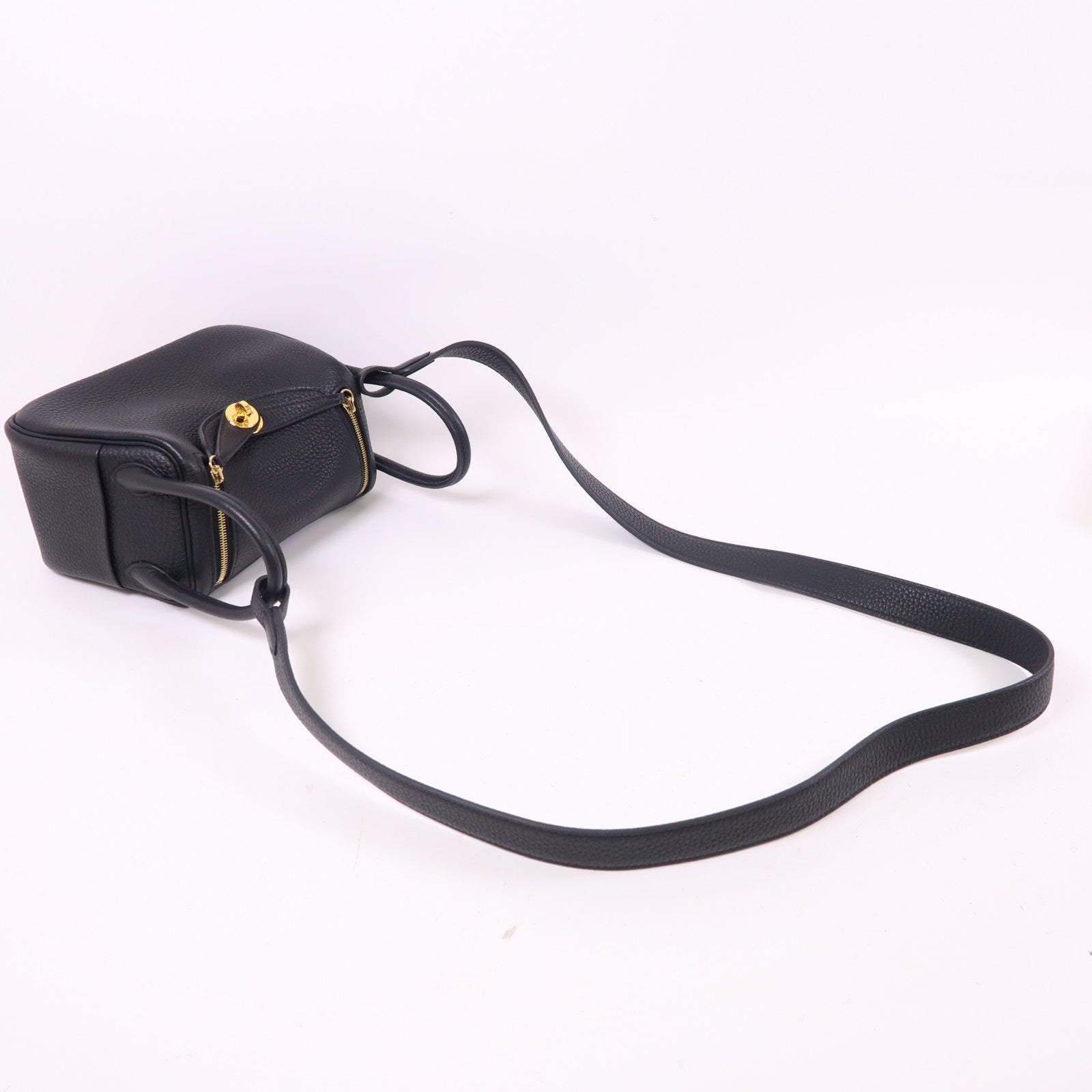 HERMES Mini Lindy金扣手挽肩背兩用袋