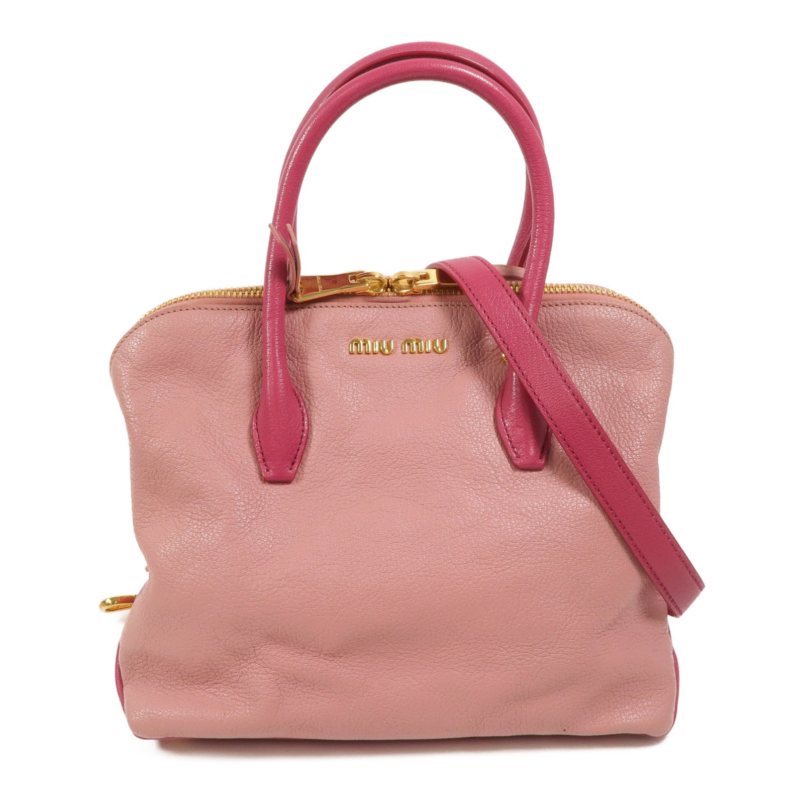 Miu Miu 牛皮皮革2 Way Shoulder手挽肩背兩用袋