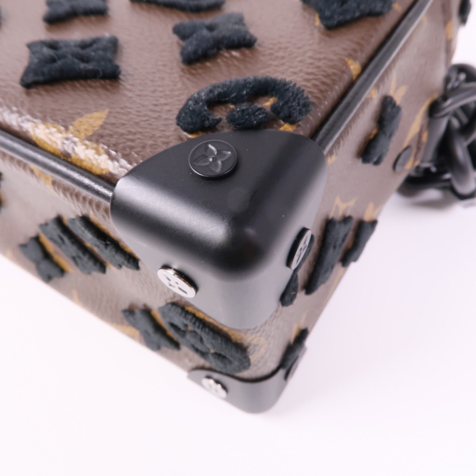 LOUIS VUITTON LV Soft Trunk Shoulder Bag M68970 Monogram/Velvet Brown