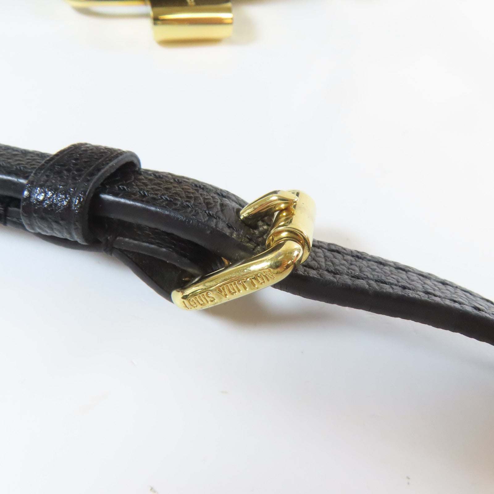 LOUIS VUITTON Monogram Empreinte Speedy Bandouliere 20金扣手挽肩背兩用袋黑色