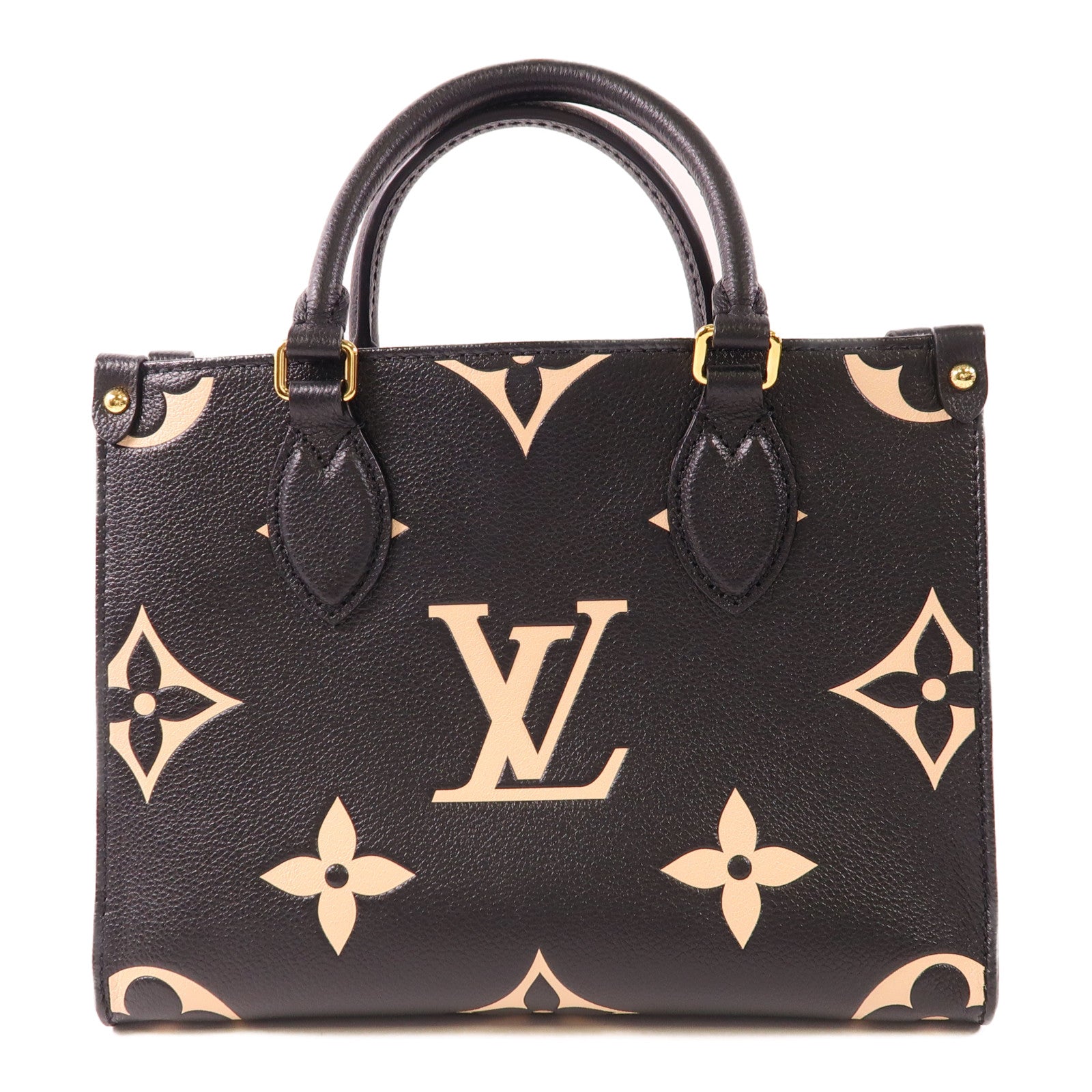 LOUIS VUITTON Monogram Empreinte On The Go PM金扣手挽肩背兩用袋
