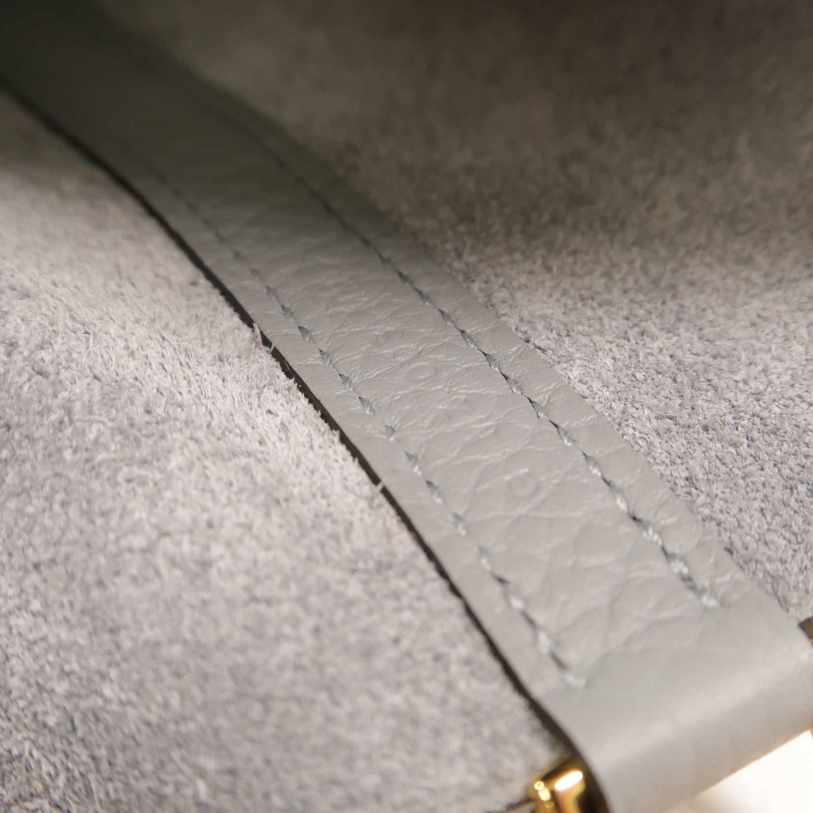 HERMES Clemence皮革Picotin PM手挽袋Gris Pantin