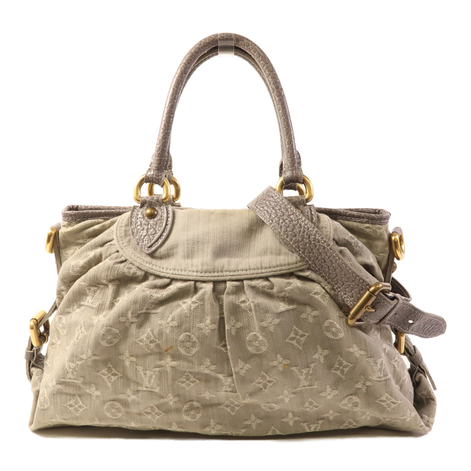 LOUIS VUITTON Monogram Denim Neo Cabby MM手挽肩背兩用袋