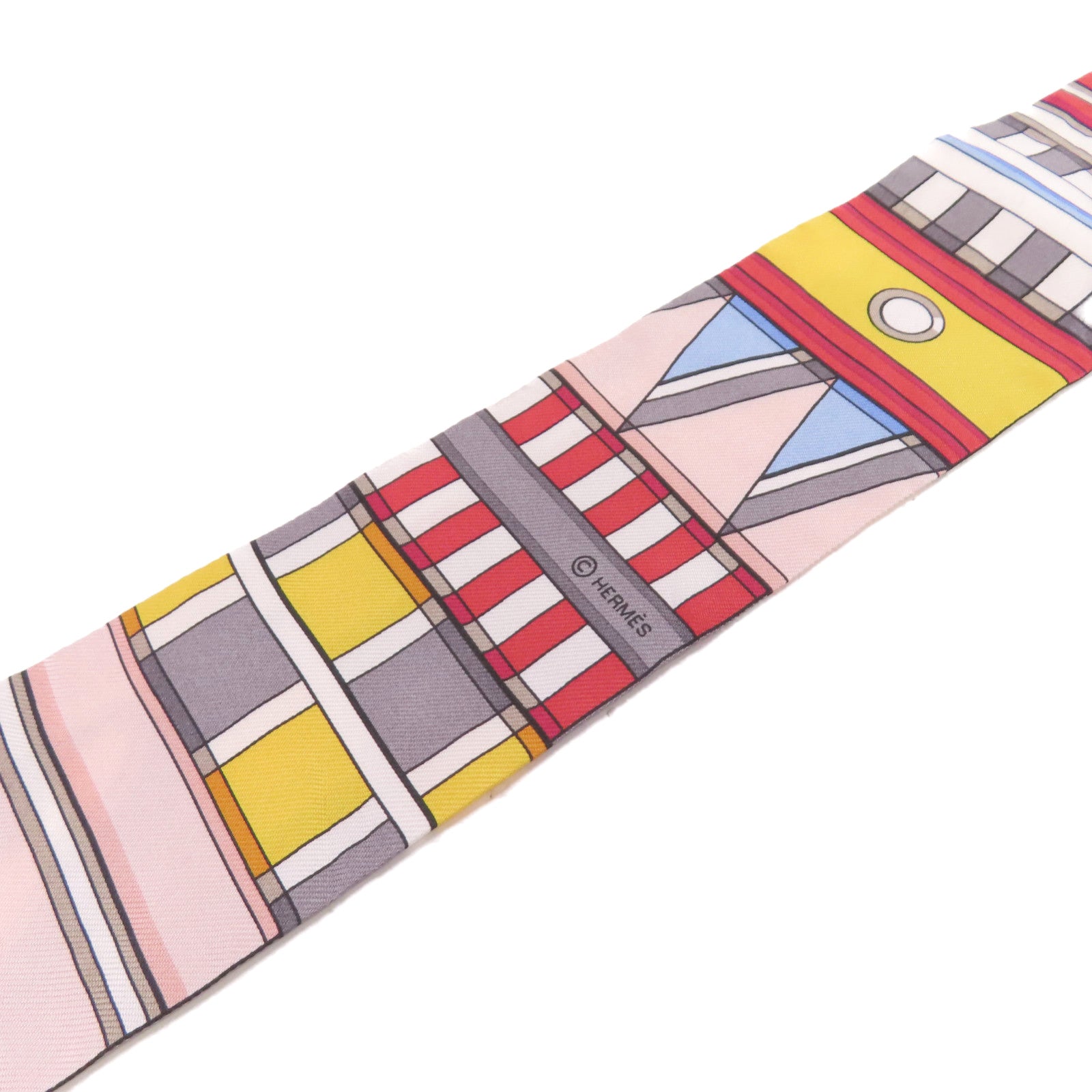 HERMES 【激減優惠】絲質Twilly Scarf絲巾灰色/紅色/綠色/彩色