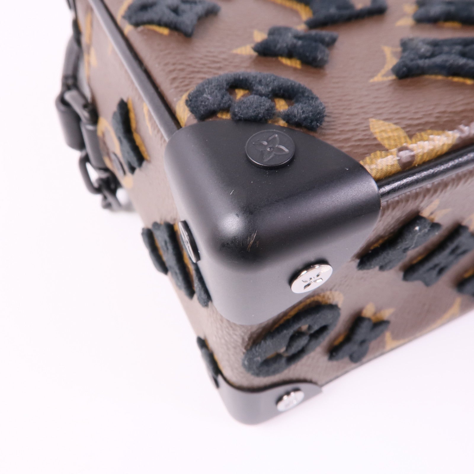 LOUIS VUITTON LV Soft Trunk Shoulder Bag M68970 Monogram/Velvet Brown