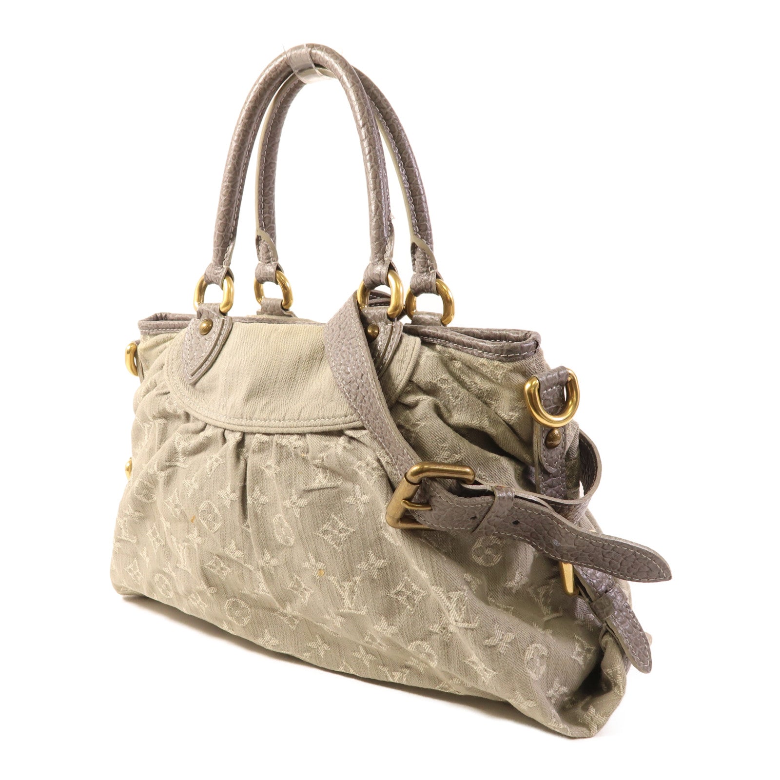 LOUIS VUITTON Monogram Denim Neo Cabby MM手挽肩背兩用袋