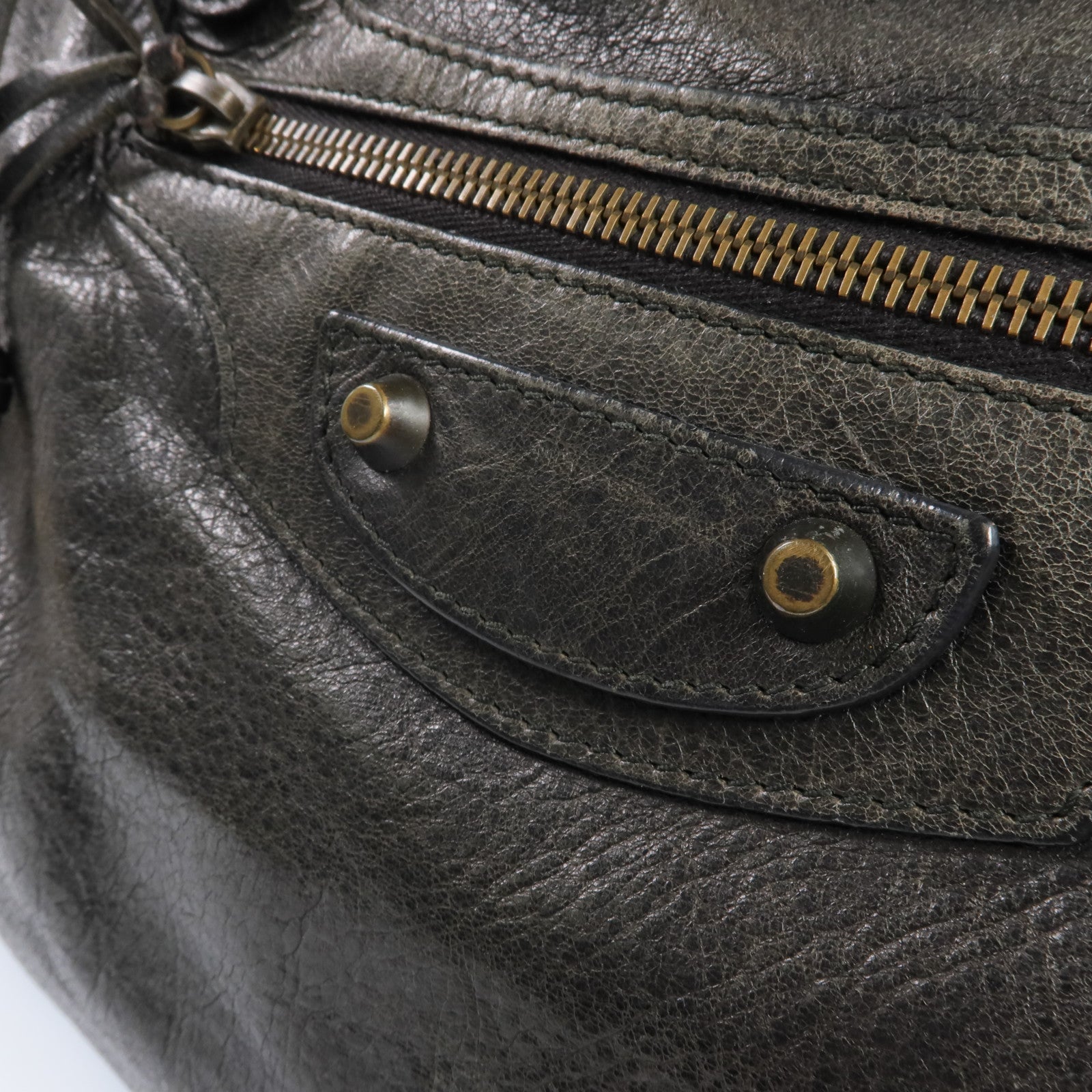 BALENCIAGA 羊皮皮革City金扣手挽肩背兩用袋