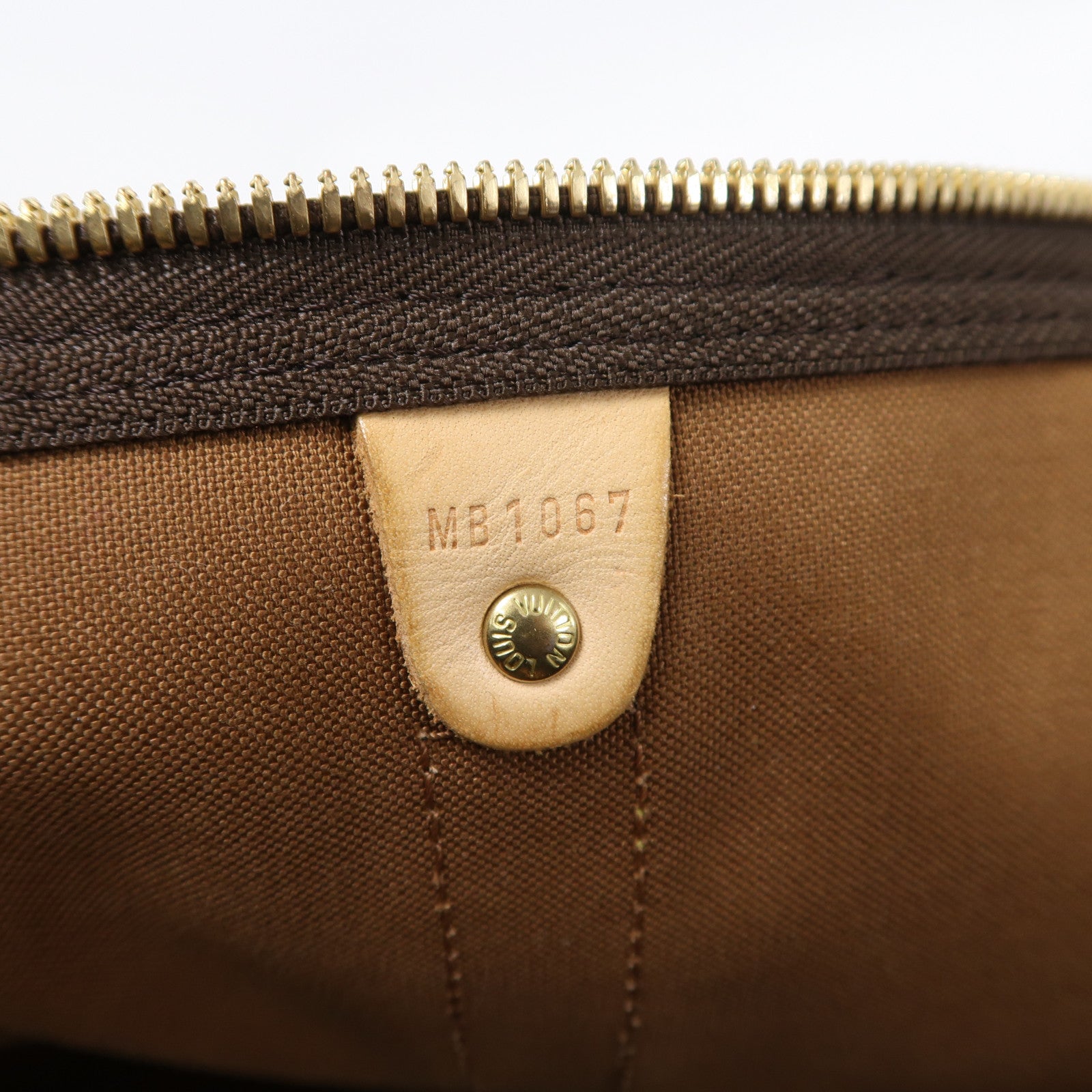 LOUIS VUITTON Monogram Keepall 50 Bandoulie金扣手挽肩背兩用袋棕色