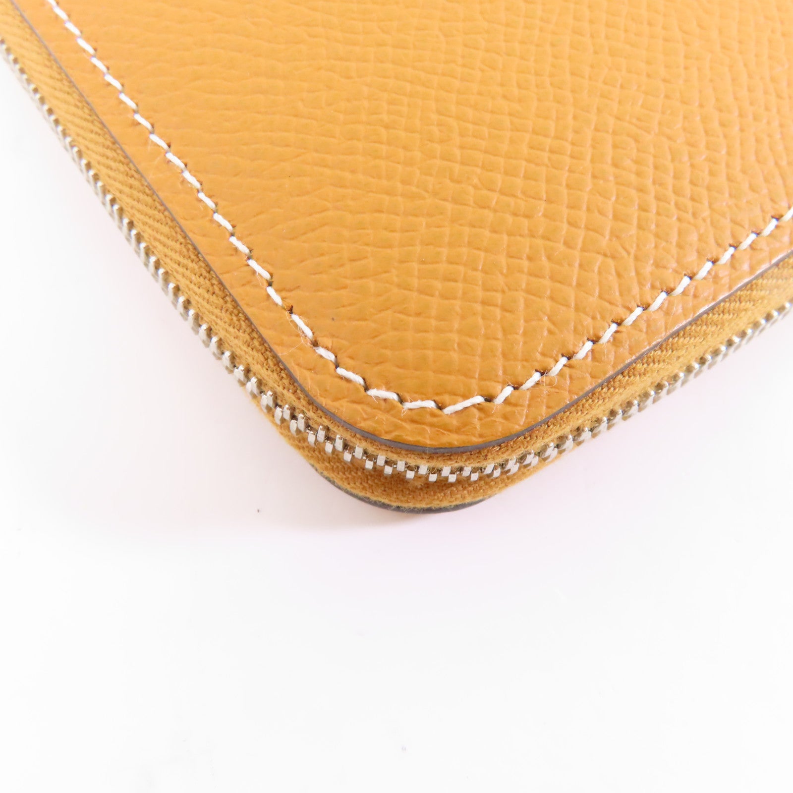 HERMES 【激減優惠】Epsom皮革Silk In Long Wallet銀扣長錢包棕色