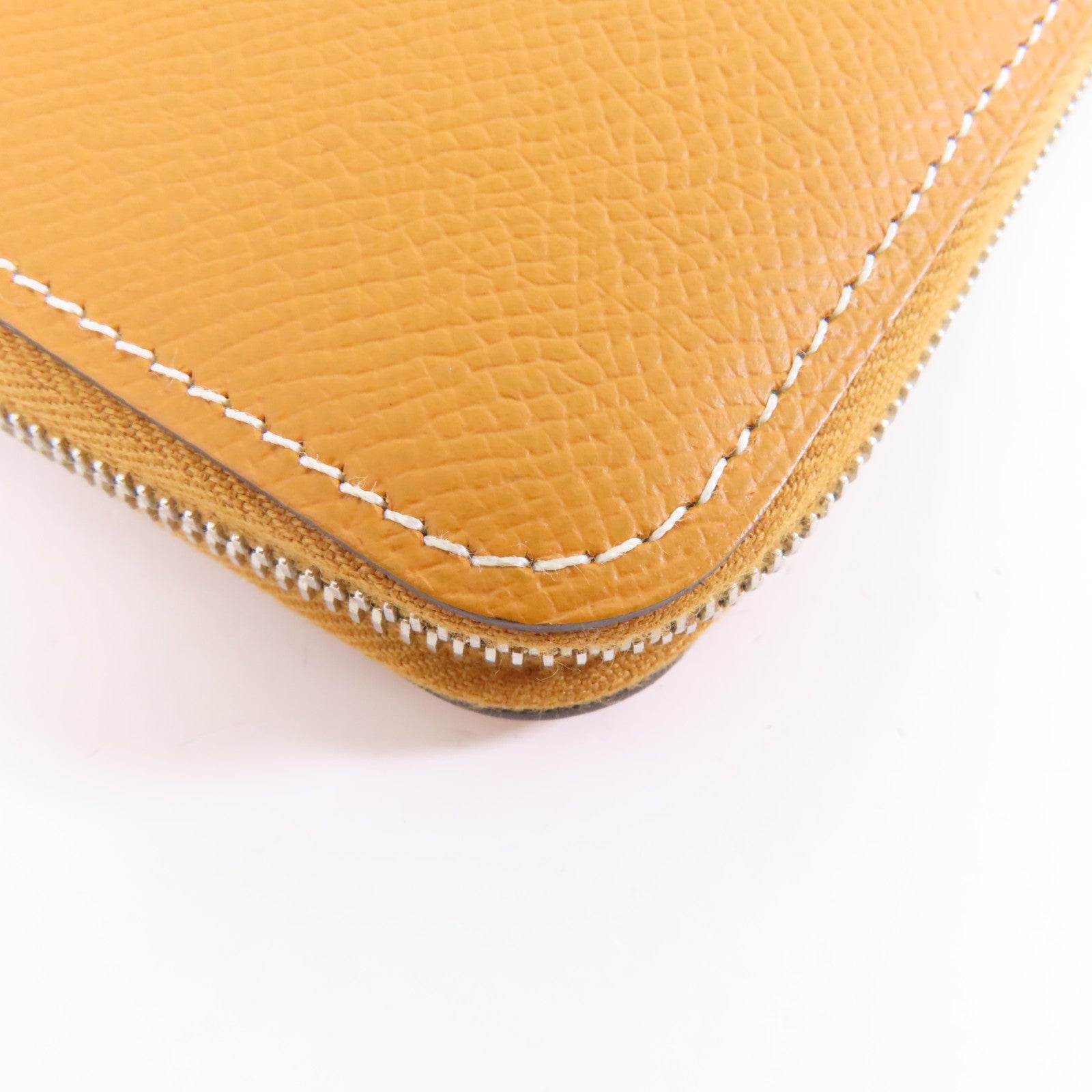 HERMES 【激減優惠】Epsom皮革Silk In Long Wallet銀扣長錢包棕色