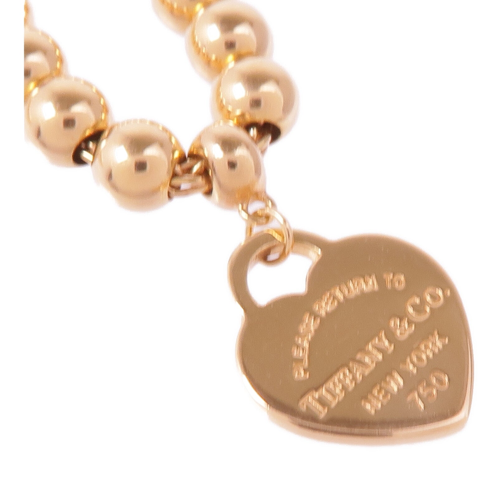 TIFFANY＆CO 18K玫瑰金Return To Tiffany手鏈