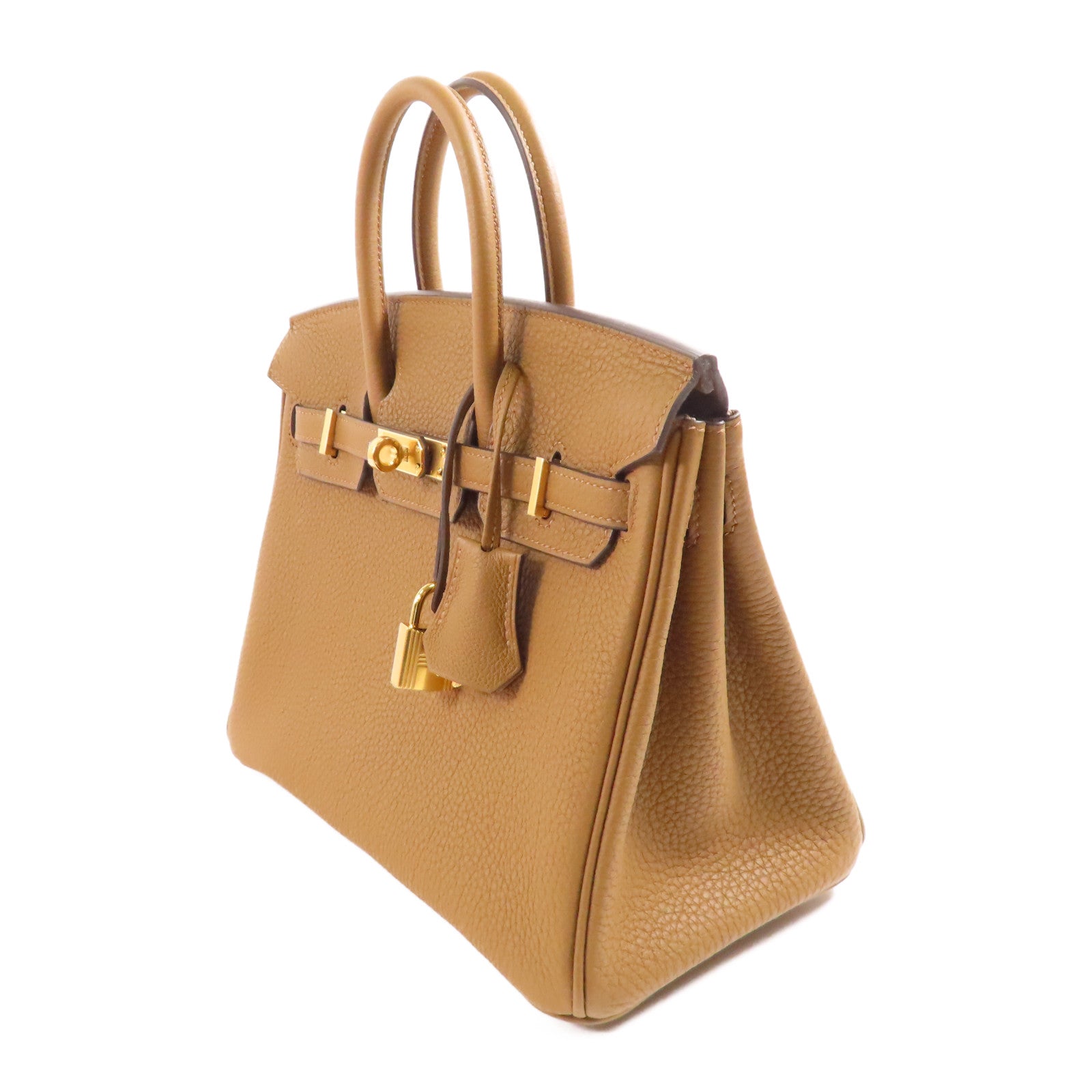 HERMES Togo皮革Birkin 25金扣手挽袋Alezan