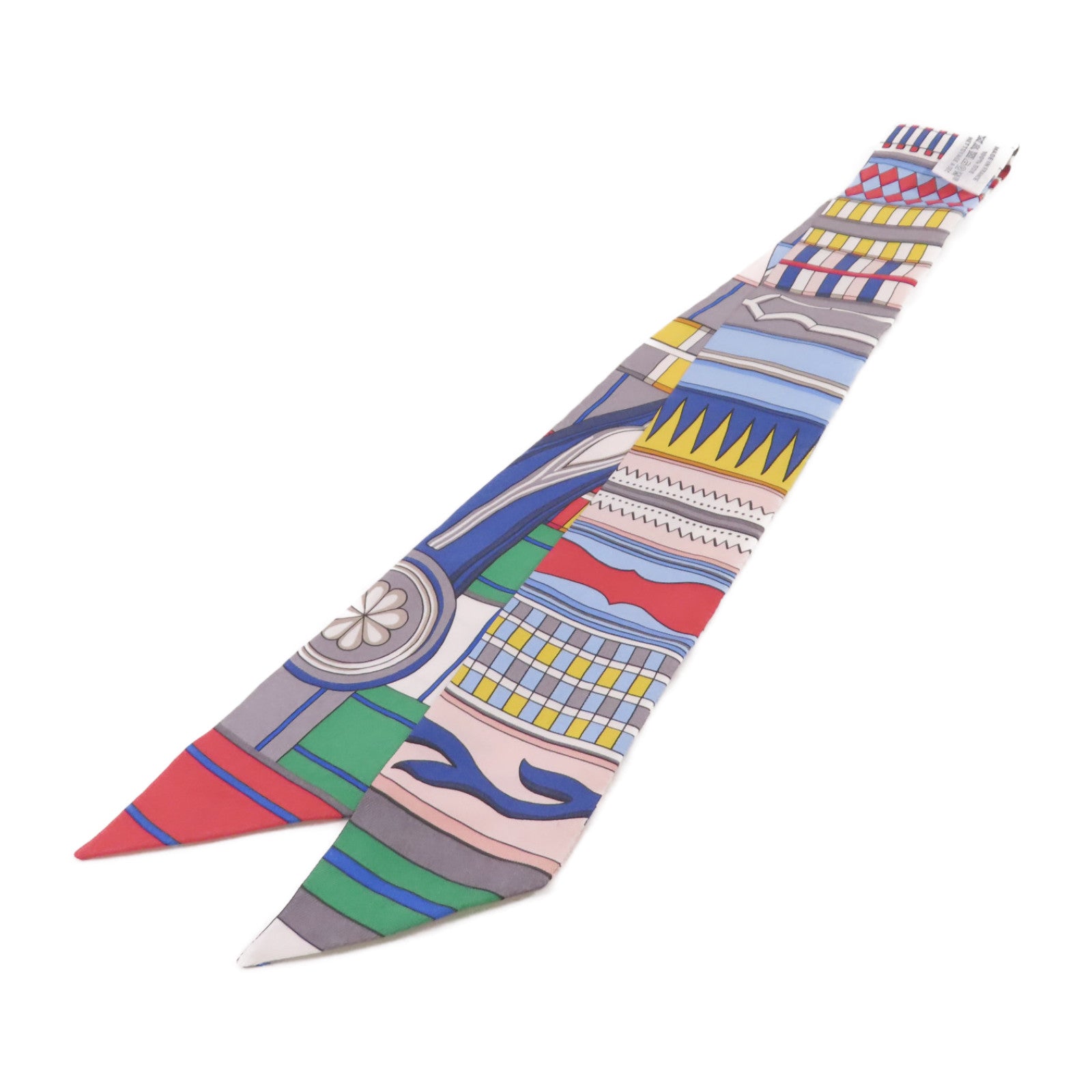 HERMES 【激減優惠】絲質Twilly Scarf絲巾灰色/紅色/綠色/彩色