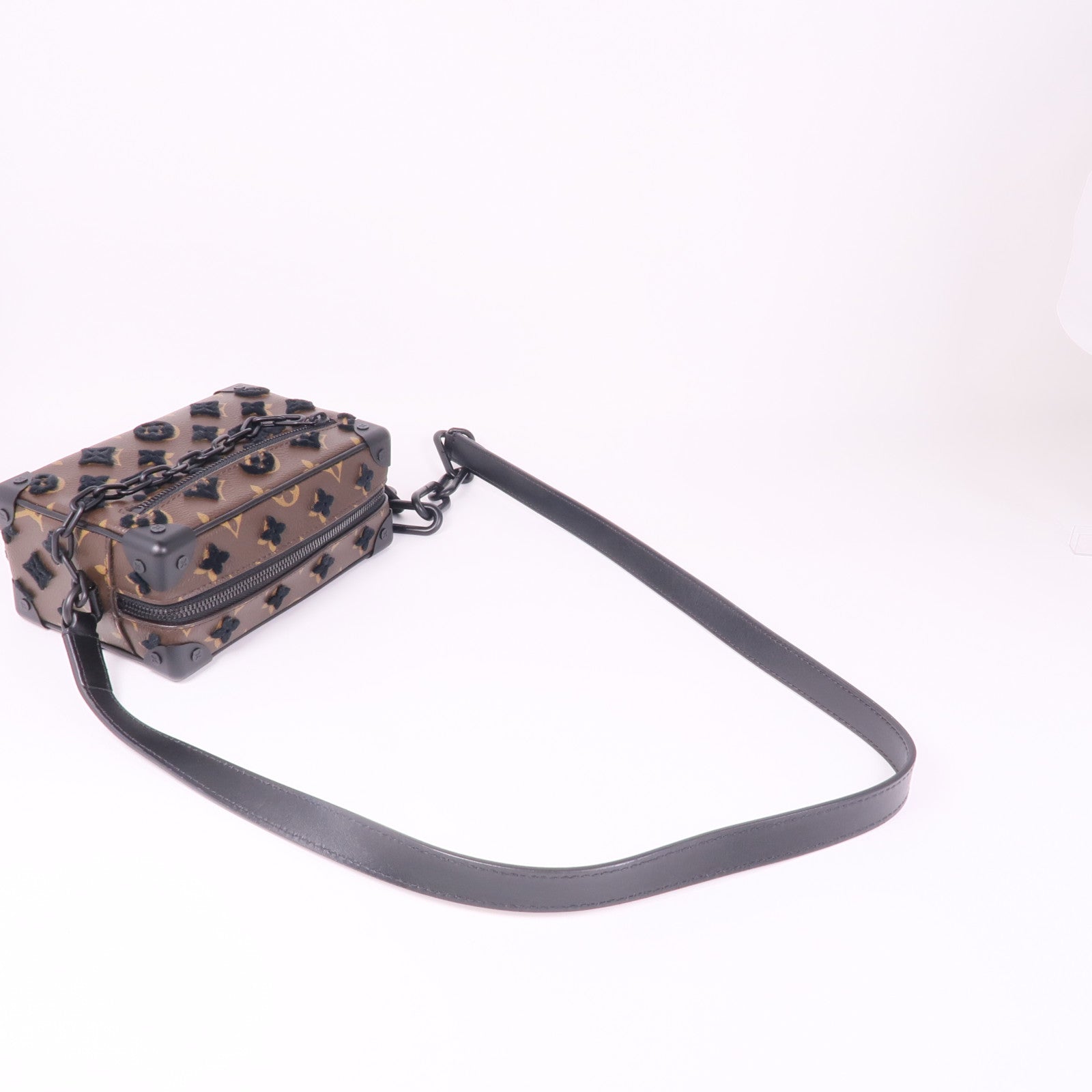 LOUIS VUITTON LV Soft Trunk Shoulder Bag M68970 Monogram/Velvet Brown