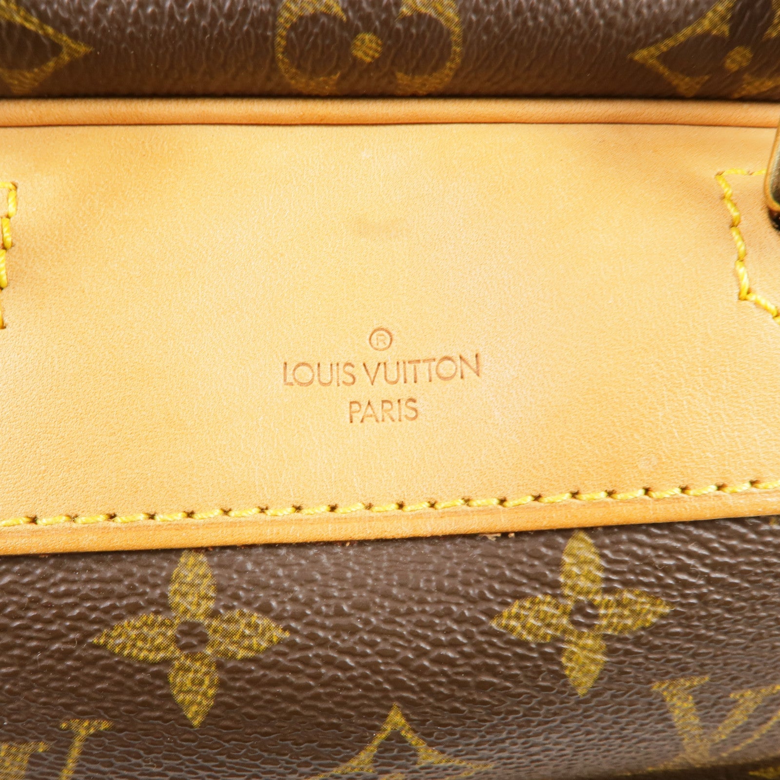 LOUIS VUITTON Monogram Deauville GM金扣手挽袋