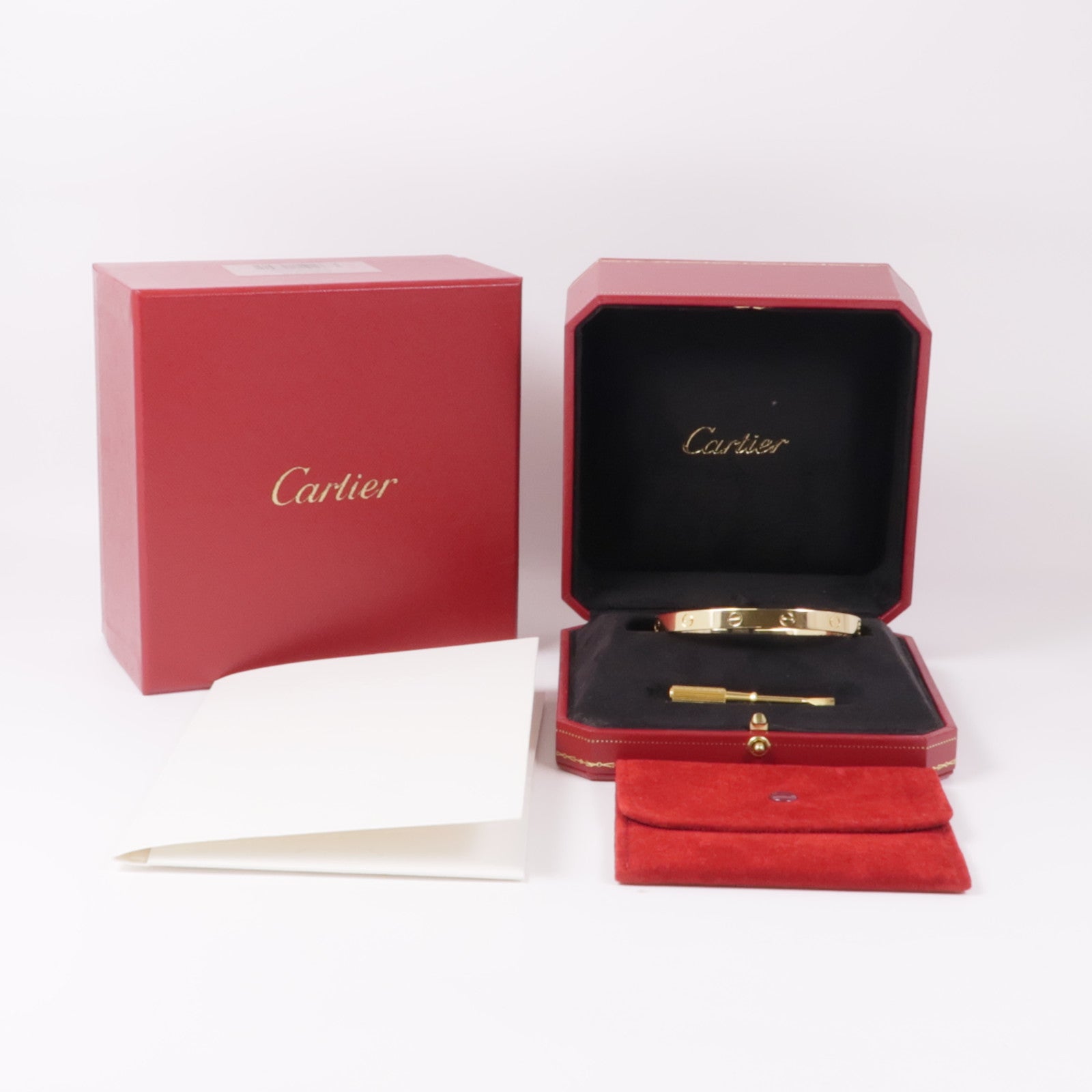 CARTIER【激減優惠】 18K黃金Love Bracelet手鐲Cariter#19
