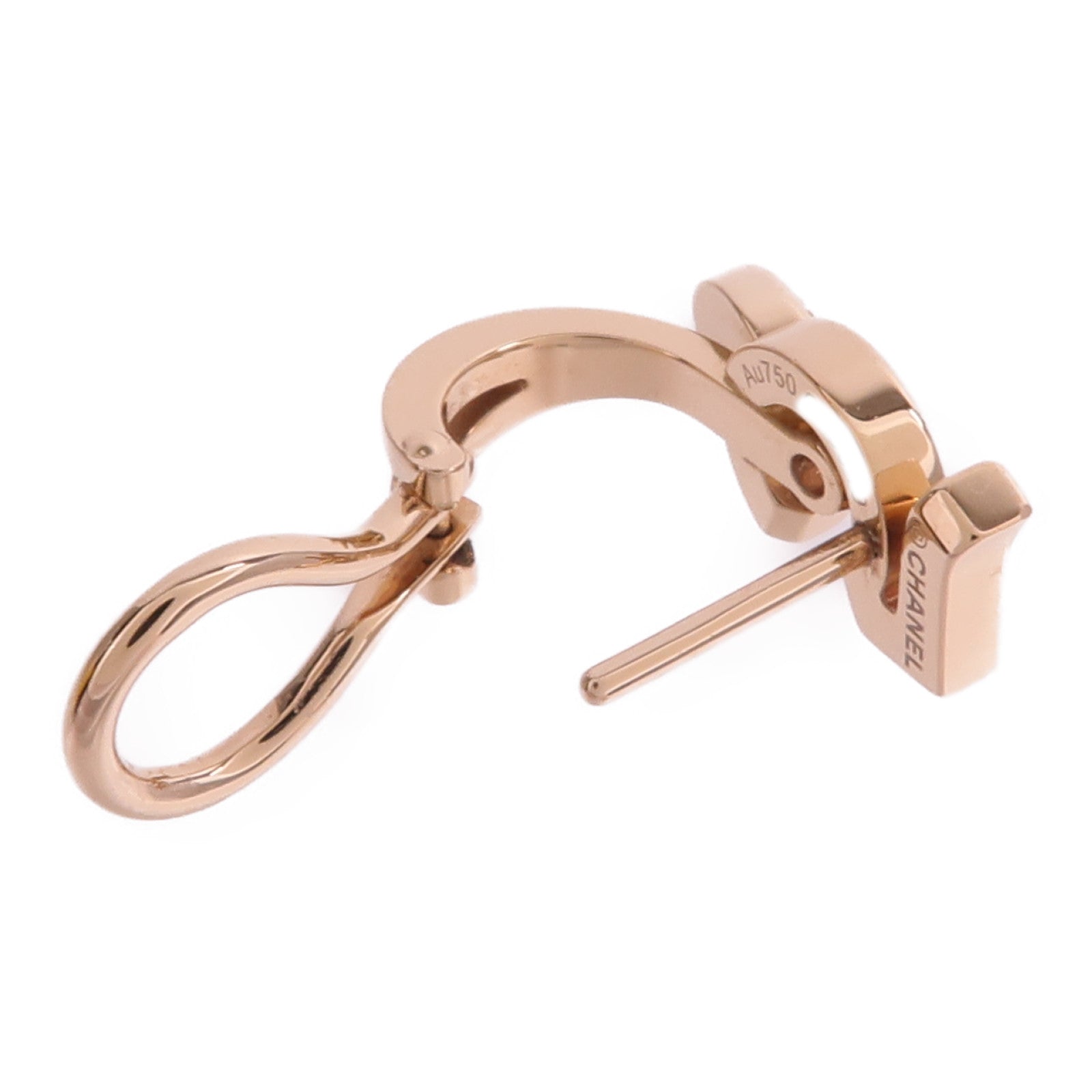 CHANEL 18K玫瑰金Eternal No.5 Earring鑽石耳環