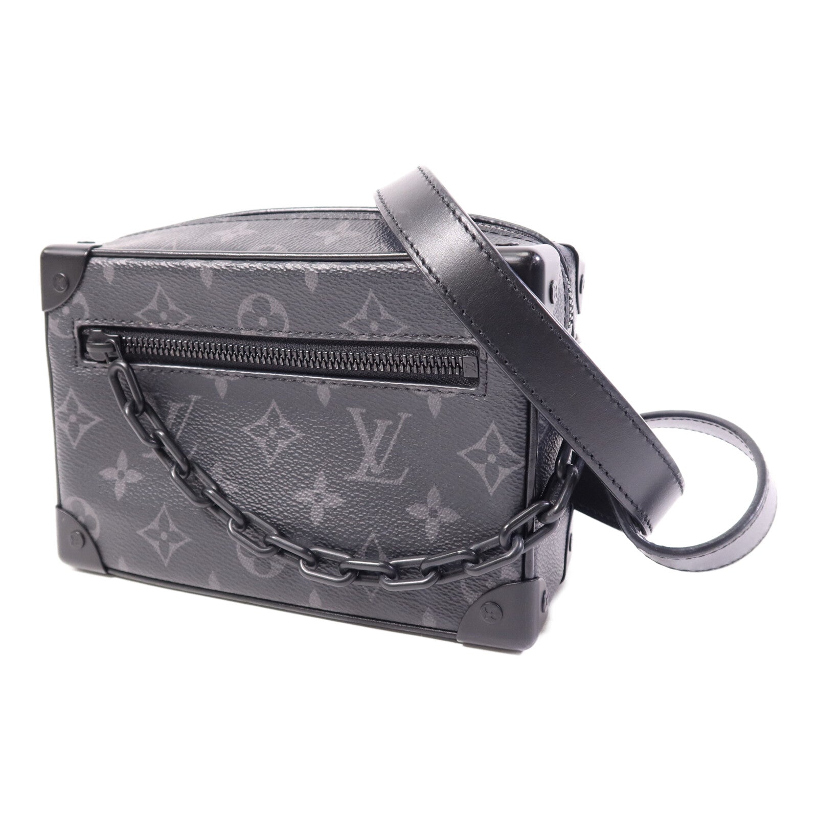 LOUIS VUITTON Monogram Eclipse Mini Soft Trunk肩背袋