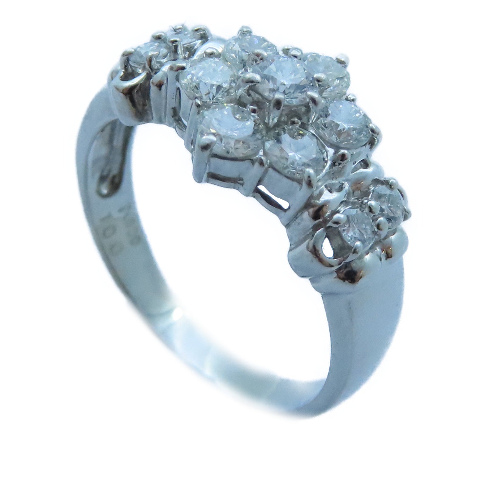 JEWELRY 【激減優惠】PT900白金Diamond Ring1.00ct鑽石戒指US#7.5
