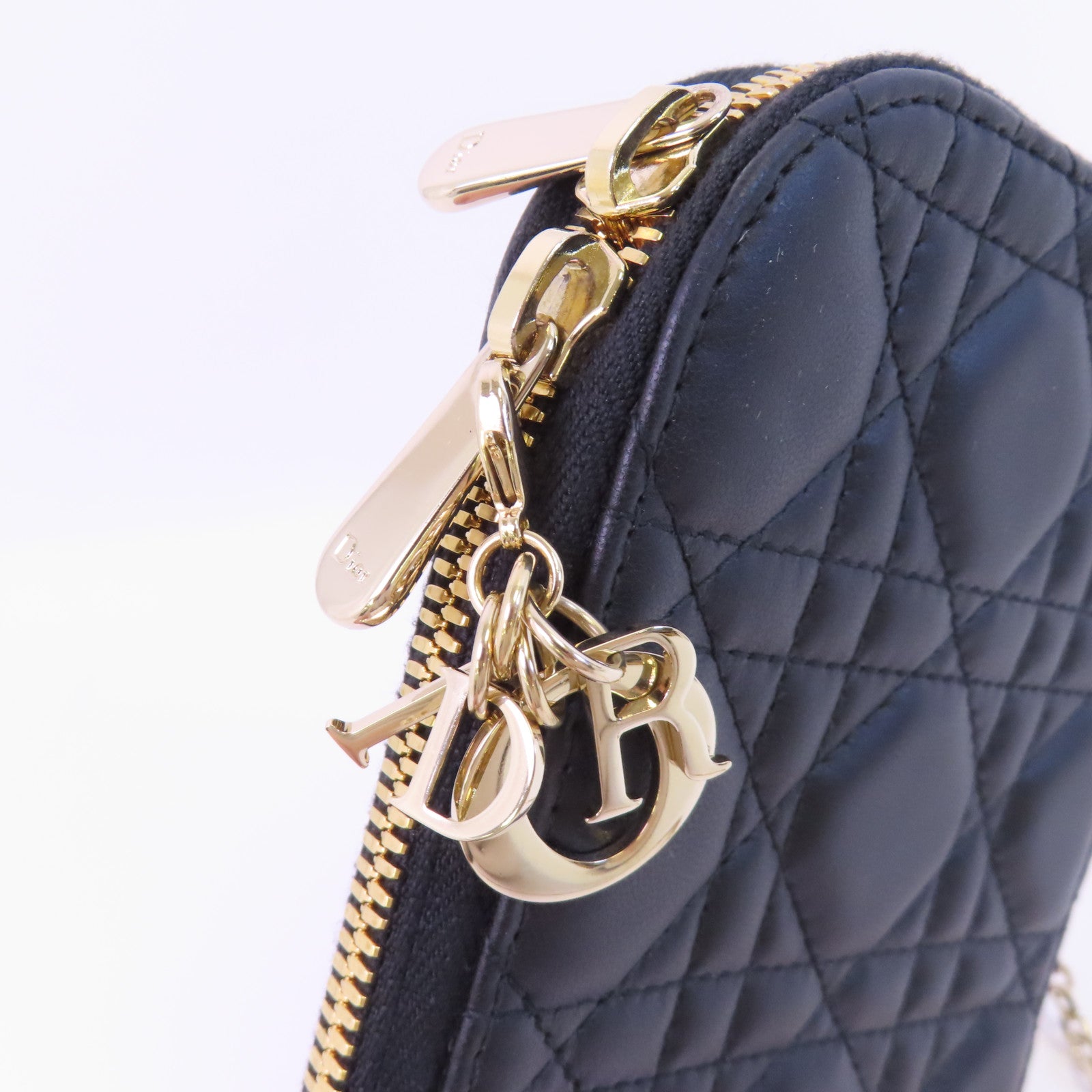 Dior 【激減優惠】羊皮皮革Phone Bag金扣手挽肩背兩用袋