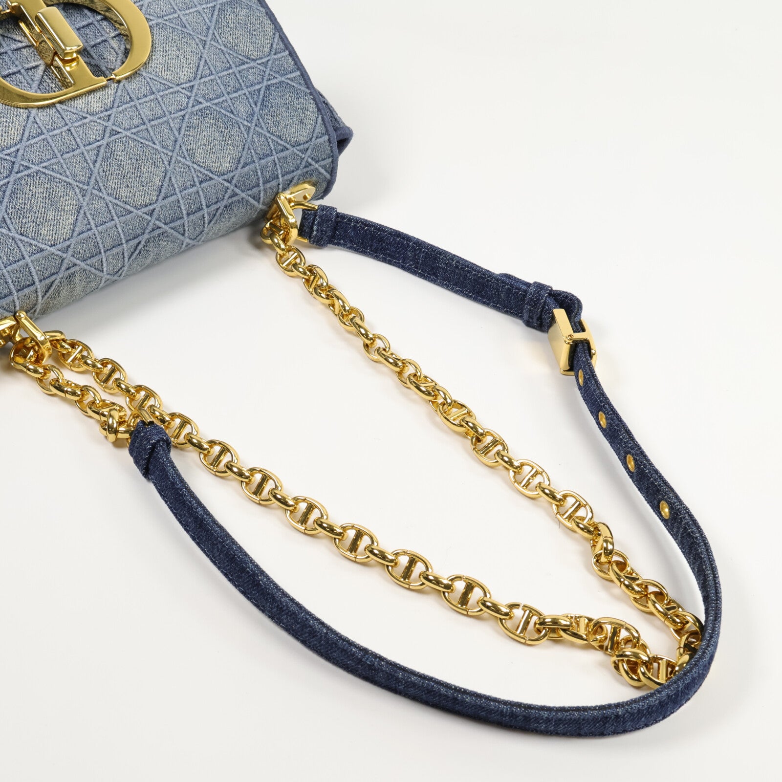 Dior 牛仔布Caro Small肩背袋