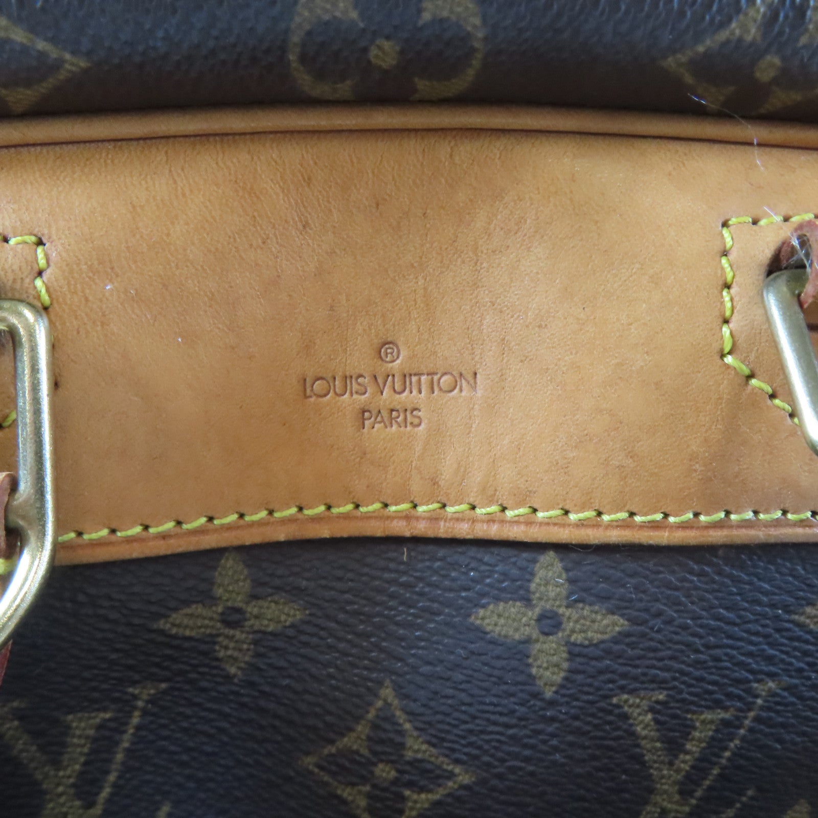 LOUIS VUITTON 【激減優惠】Monogram Deauville GM金扣手挽袋啡色