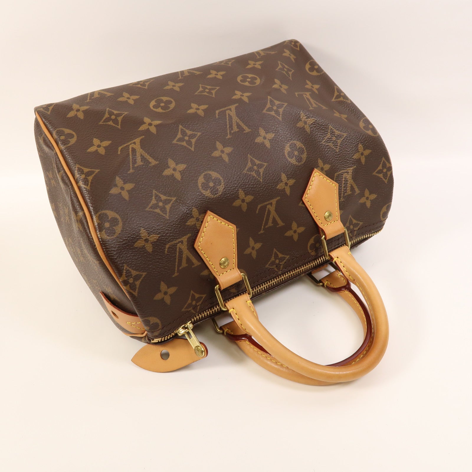 LOUIS VUITTON Monogram Speedy 25金扣手挽袋