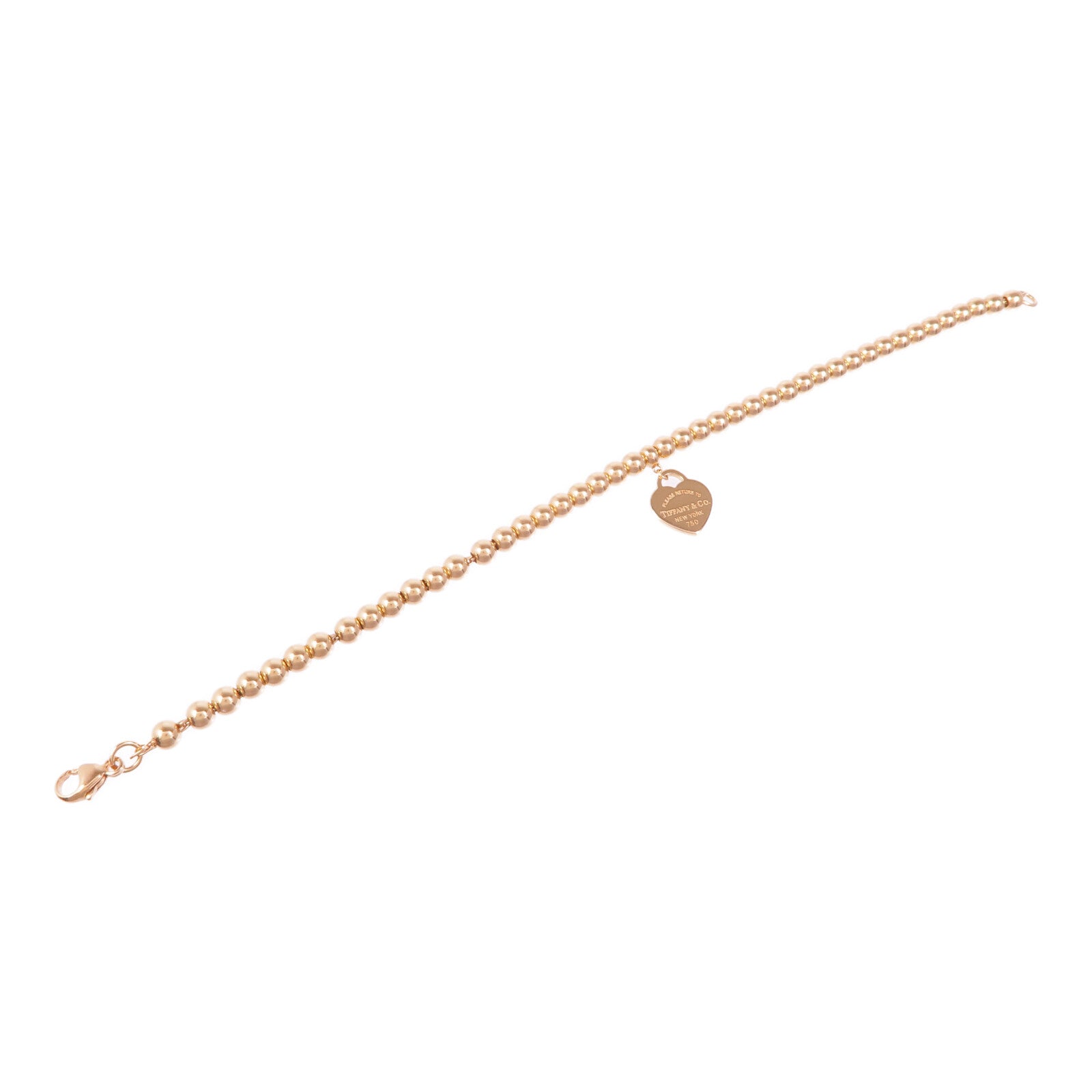 TIFFANY＆CO 18K玫瑰金Return To Tiffany手鏈