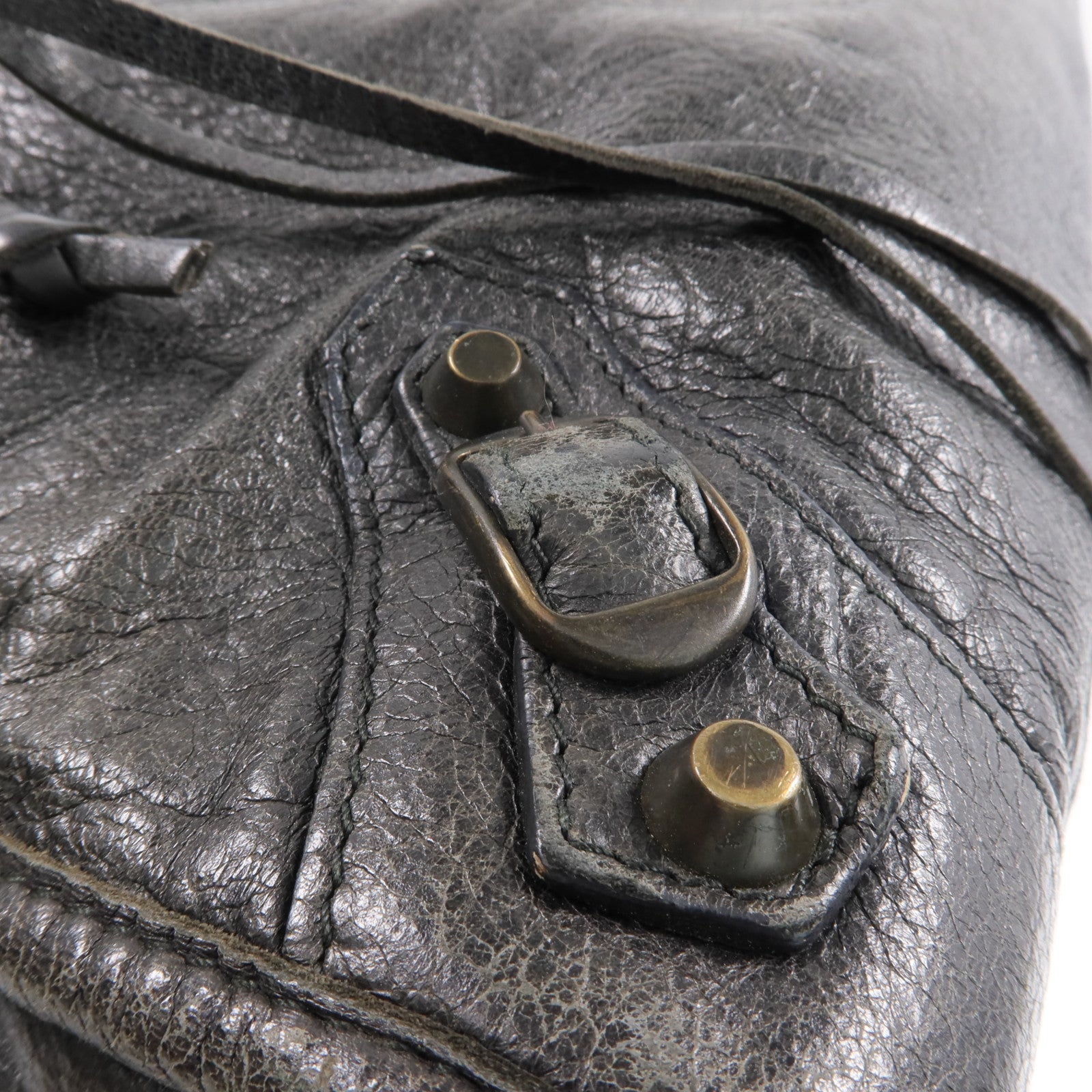 BALENCIAGA 羊皮皮革City金扣手挽肩背兩用袋