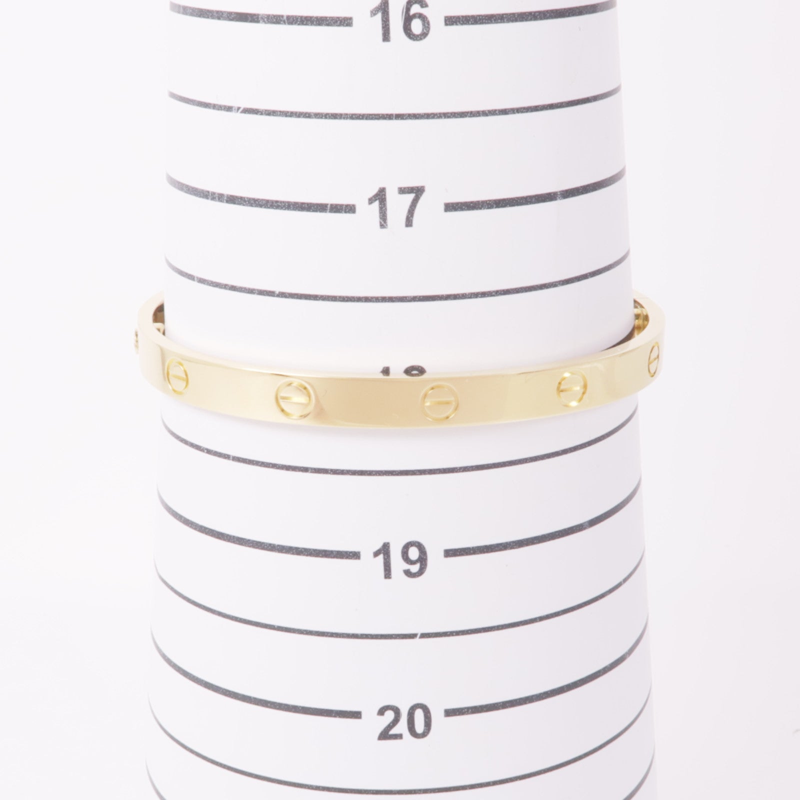 CARTIER 18K黃金Love Bracelet手鐲Cariter#19