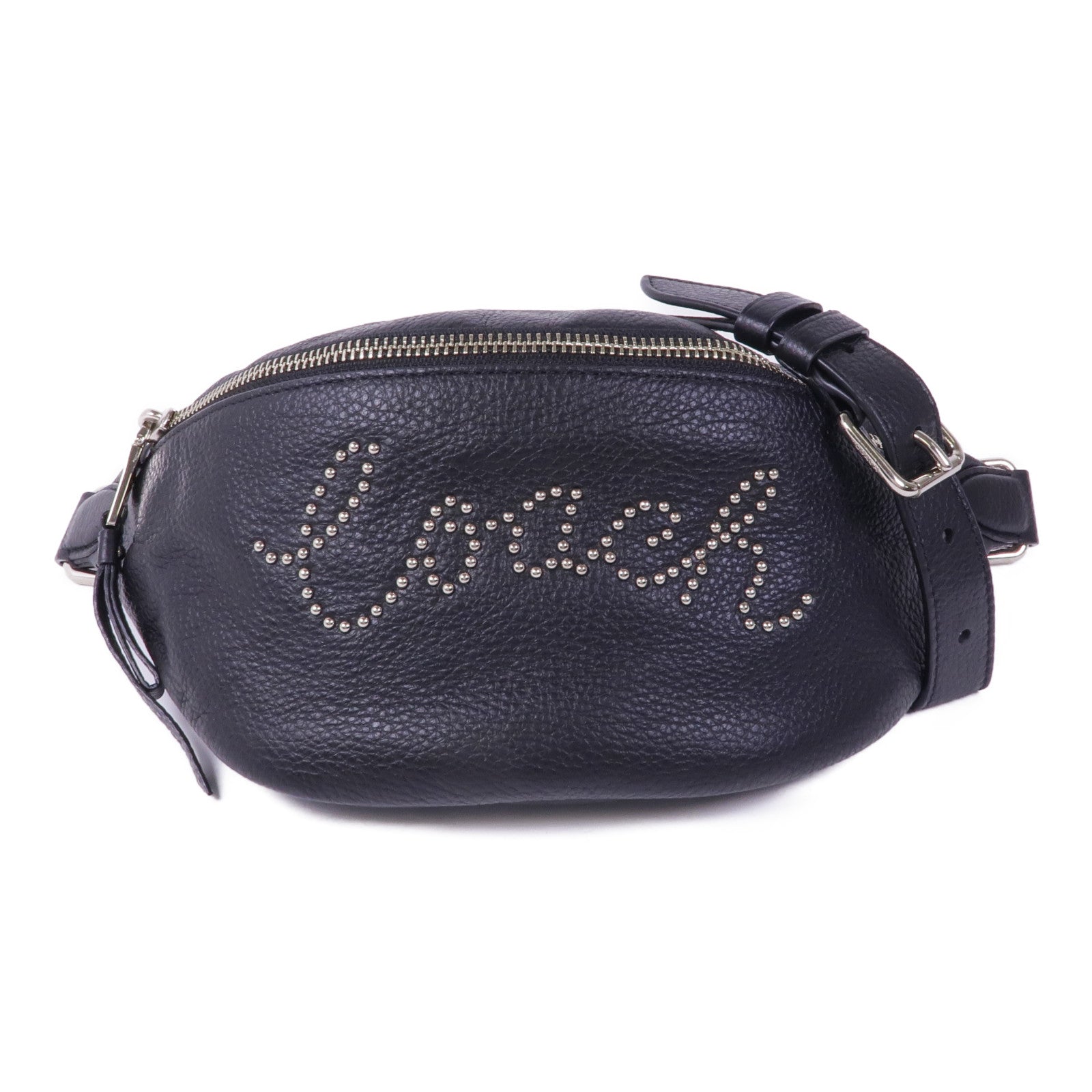 COACH 牛皮皮革Waist Bag銀扣腰包