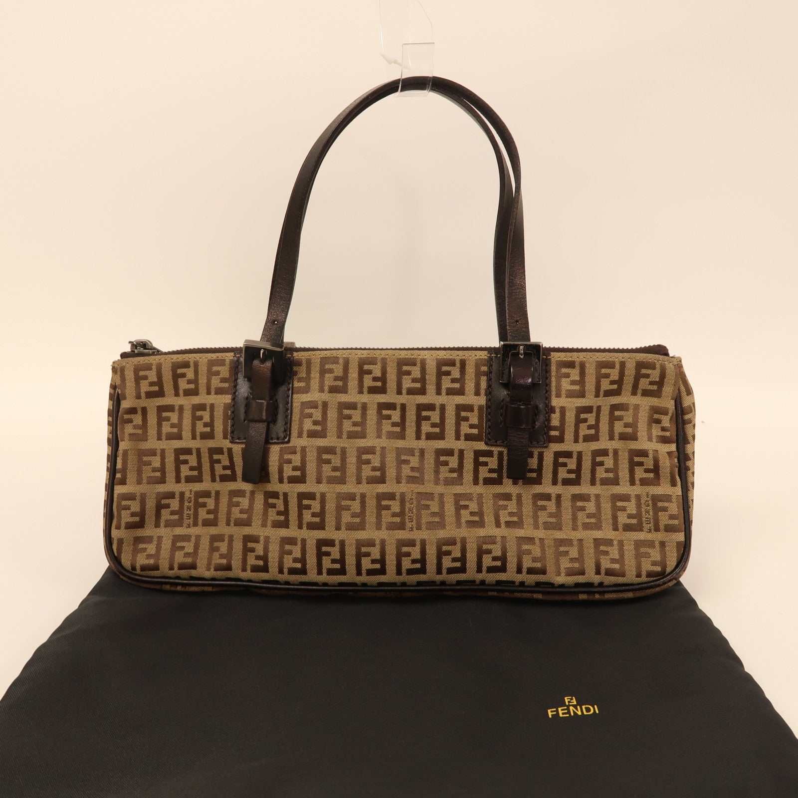 FENDI 帆布Hand Bag手挽袋棕色