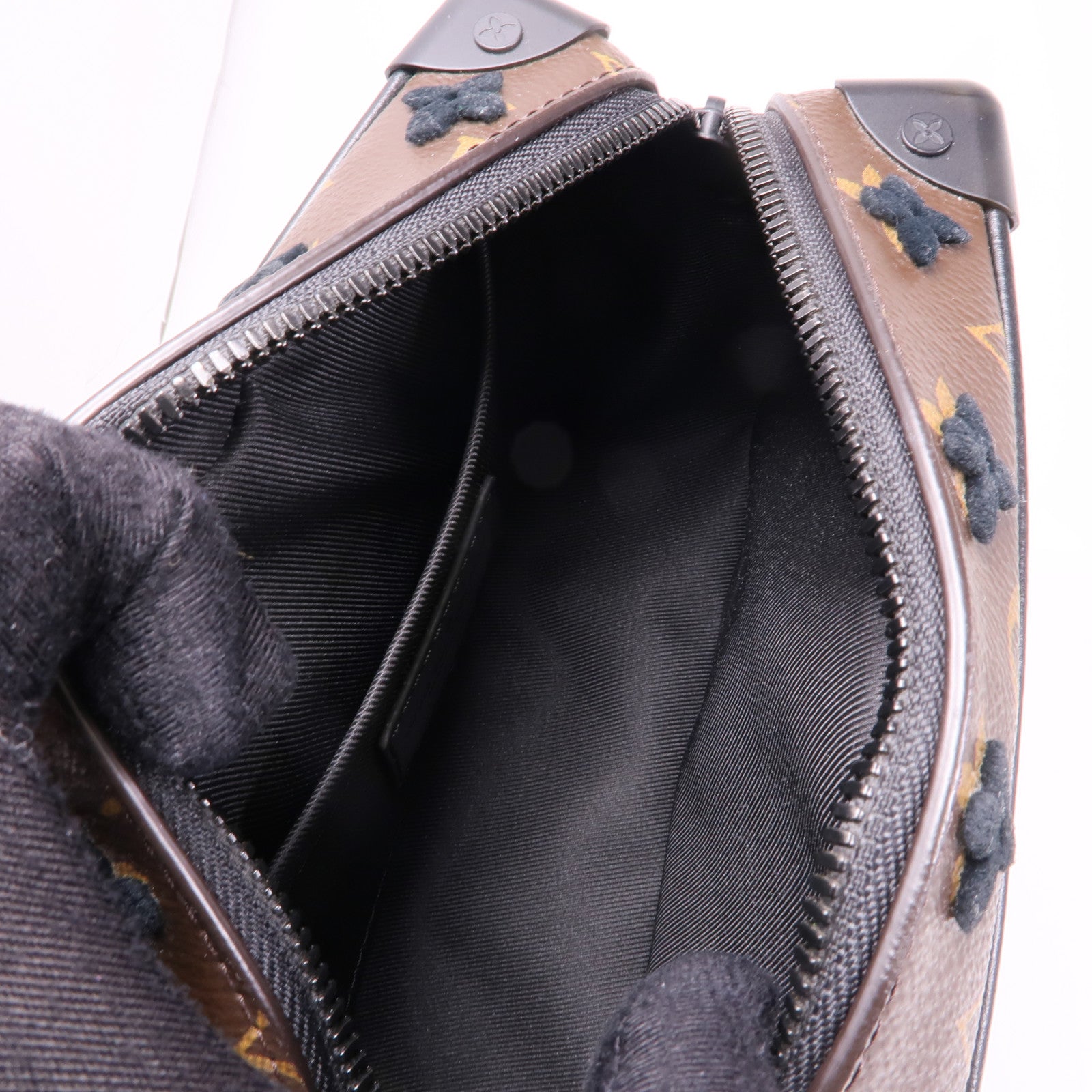 LOUIS VUITTON LV Soft Trunk Shoulder Bag M68970 Monogram/Velvet Brown