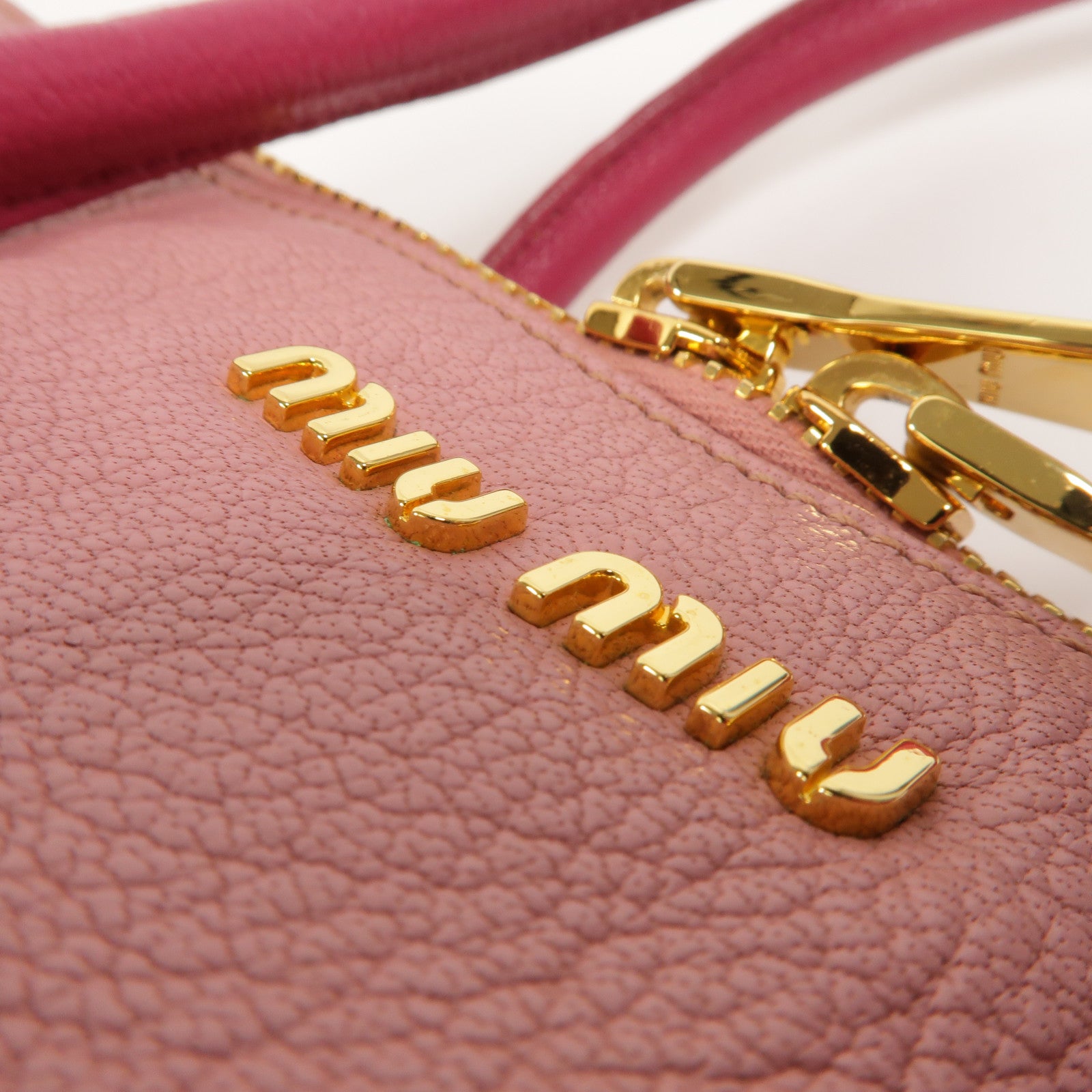 Miu Miu 牛皮皮革2 Way Shoulder手挽肩背兩用袋