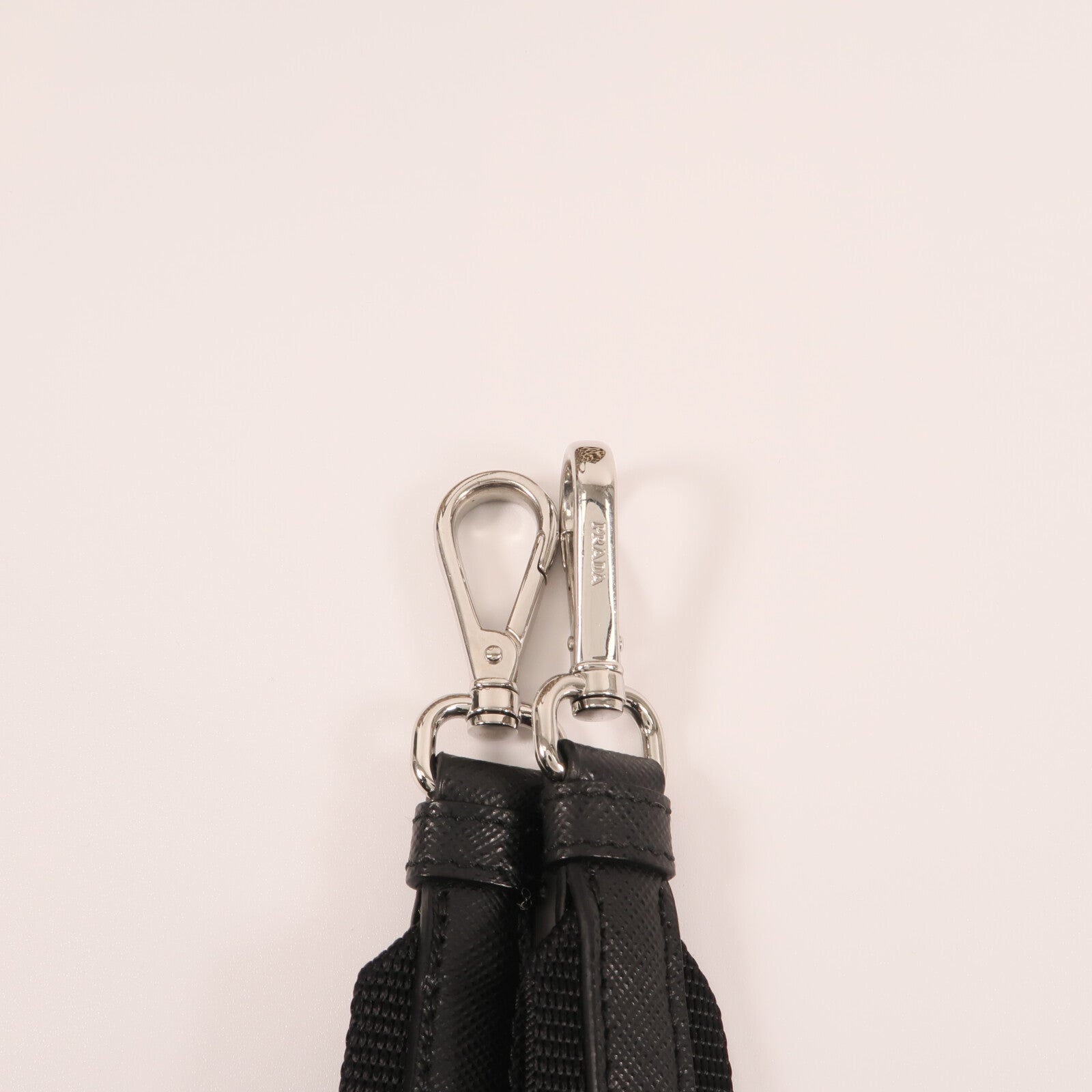 PRADA 帆布2 Way Shoulder銀扣手挽肩背兩用袋