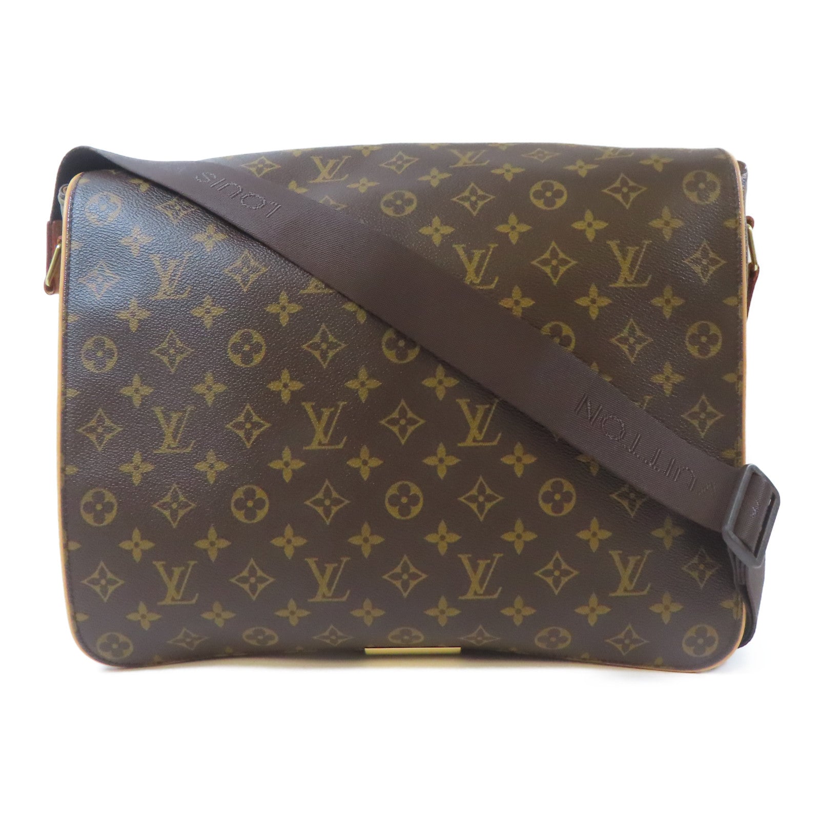 LOUIS VUITTON Monogram Abbesses Shoulder Bag金扣肩背袋啡色