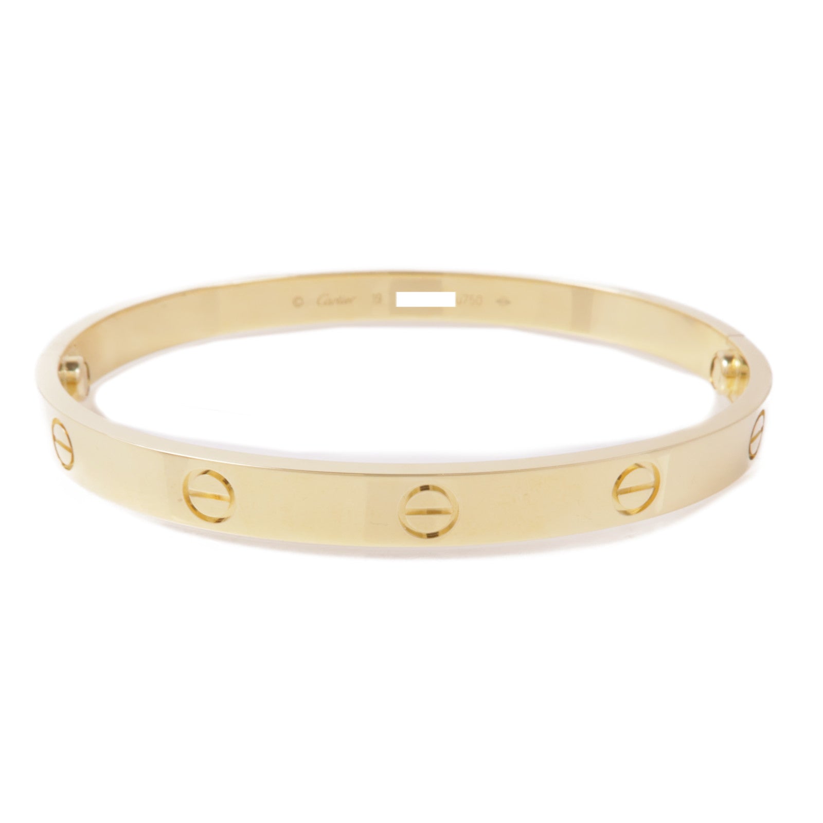 CARTIER 18K黃金Love Bracelet手鐲Cariter#19
