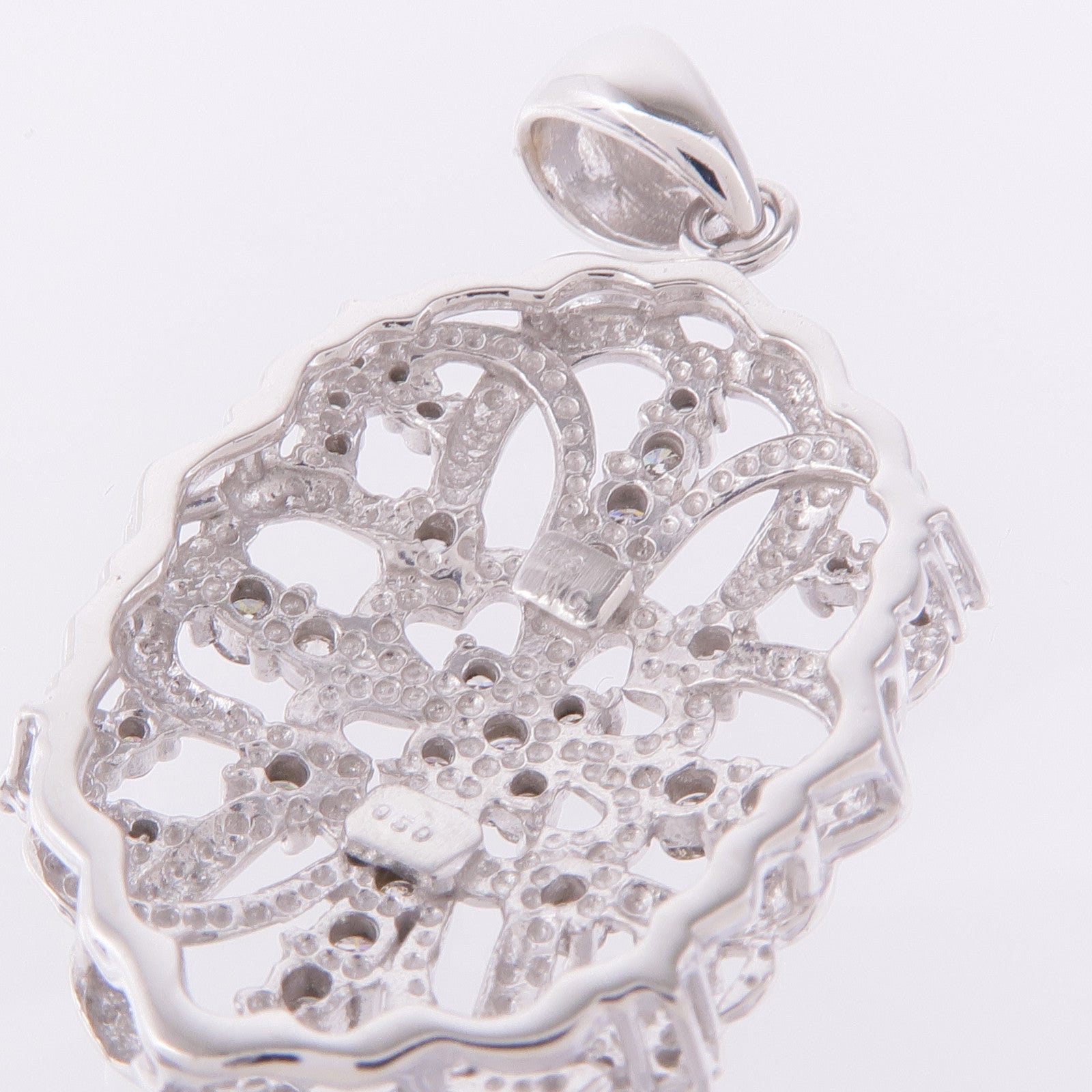 JEWELRY 18K白金Diamond Pendant Top鑽石吊墜