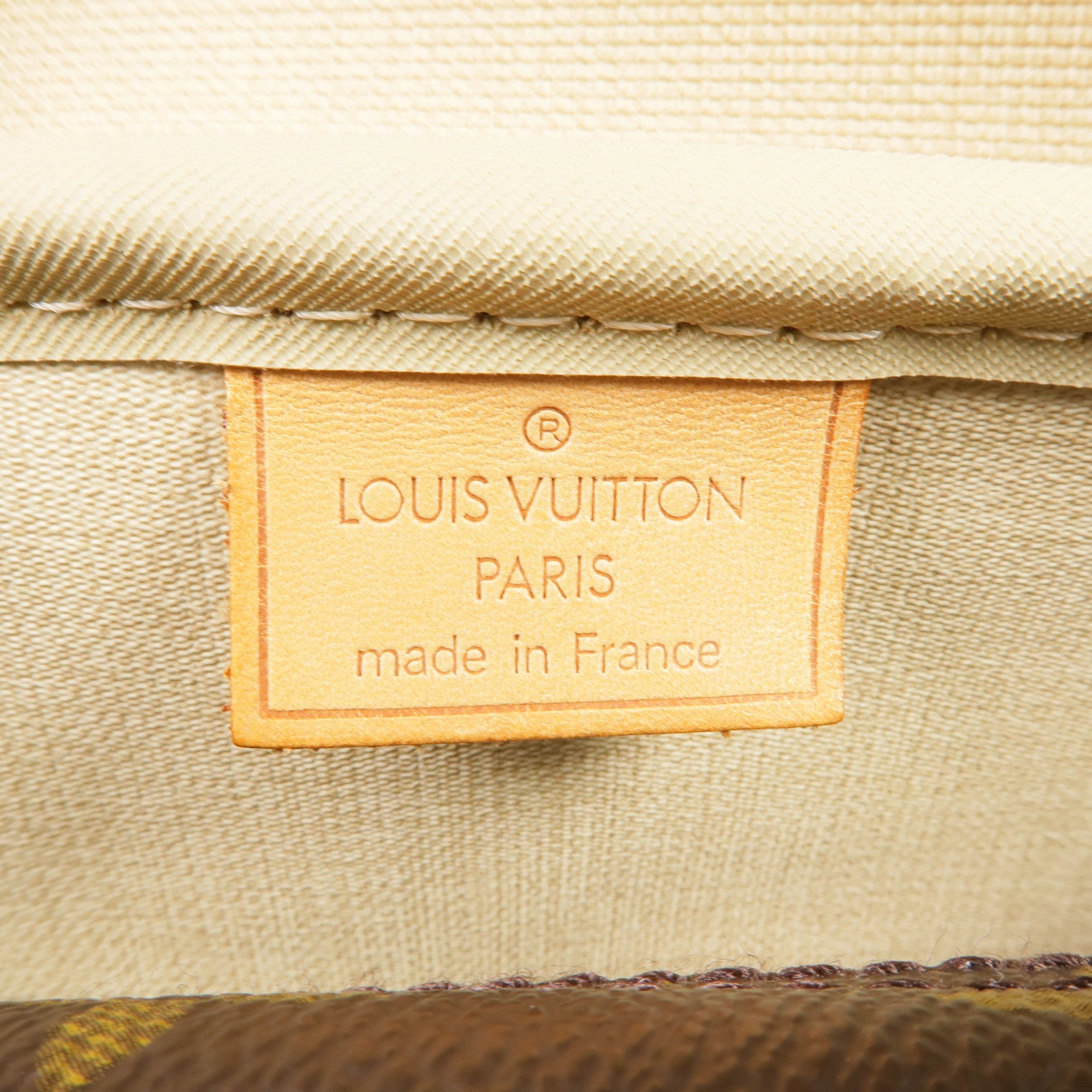 LOUIS VUITTON Monogram Deauville GM金扣手挽袋