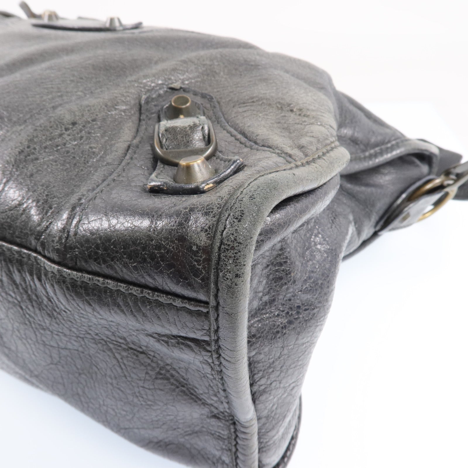 BALENCIAGA 羊皮皮革City金扣手挽肩背兩用袋