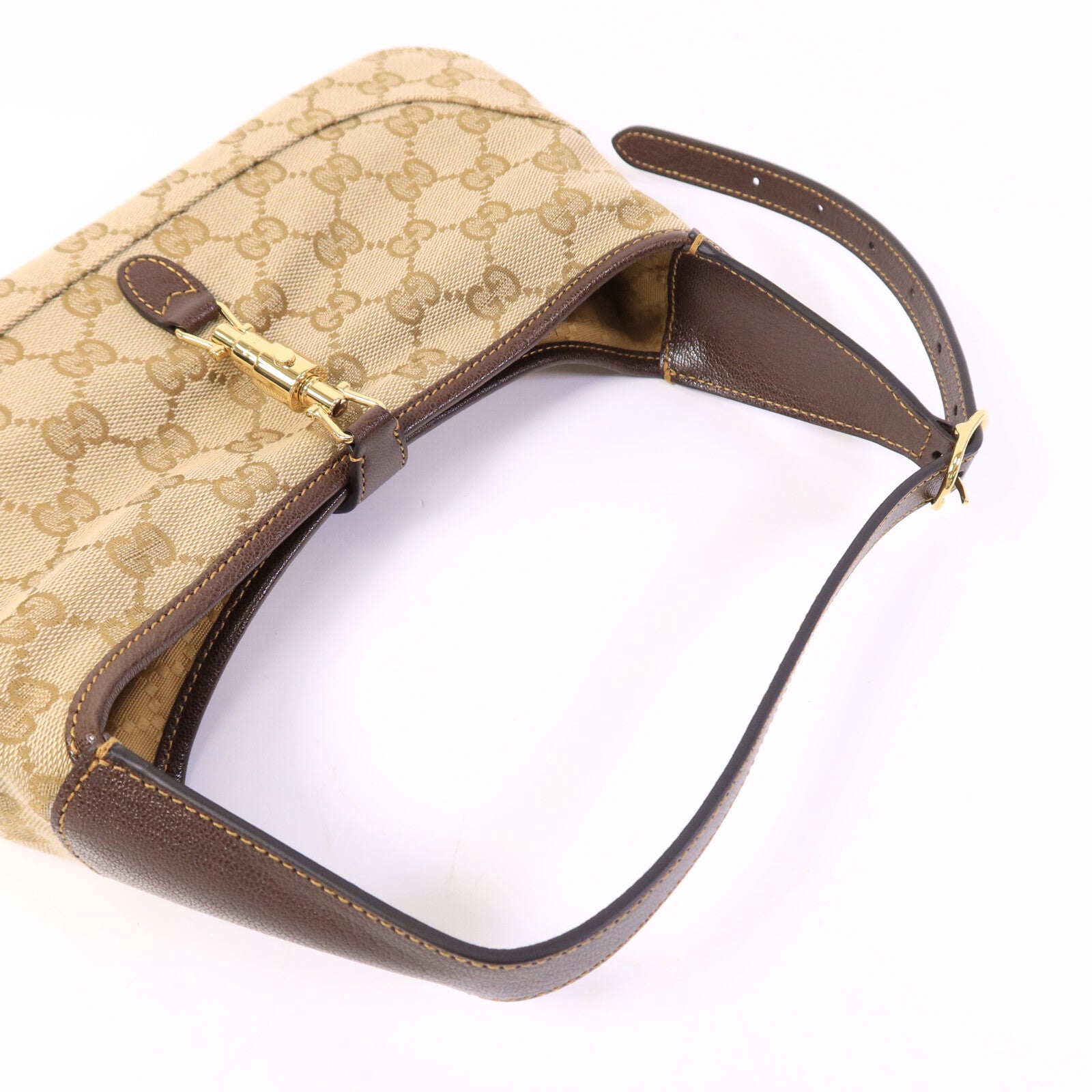 GUCCI 帆布Jackie Slim Medium肩背袋