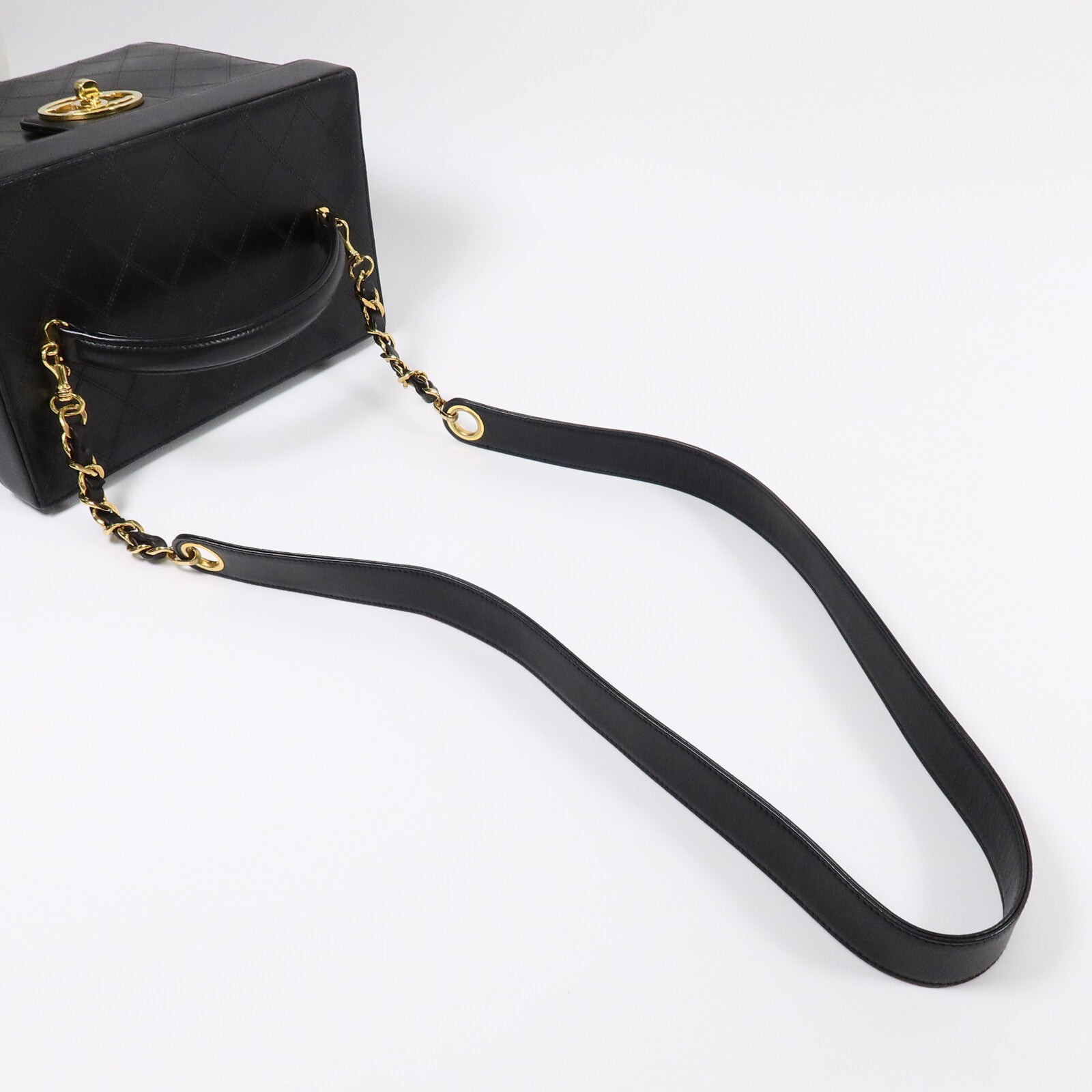 CHANEL 羊皮皮革Vintage Vanity Case手挽肩背兩用袋